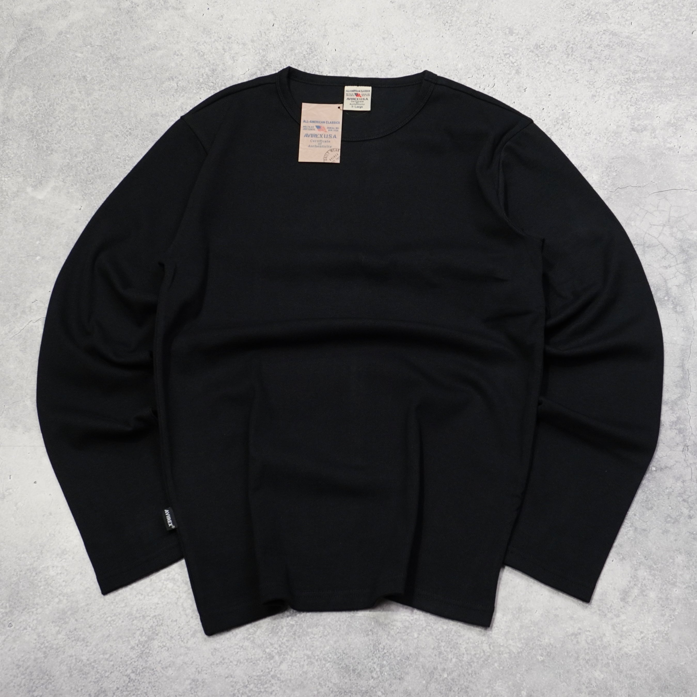 Avirex Ribbed Long Sleeve T-Shirt