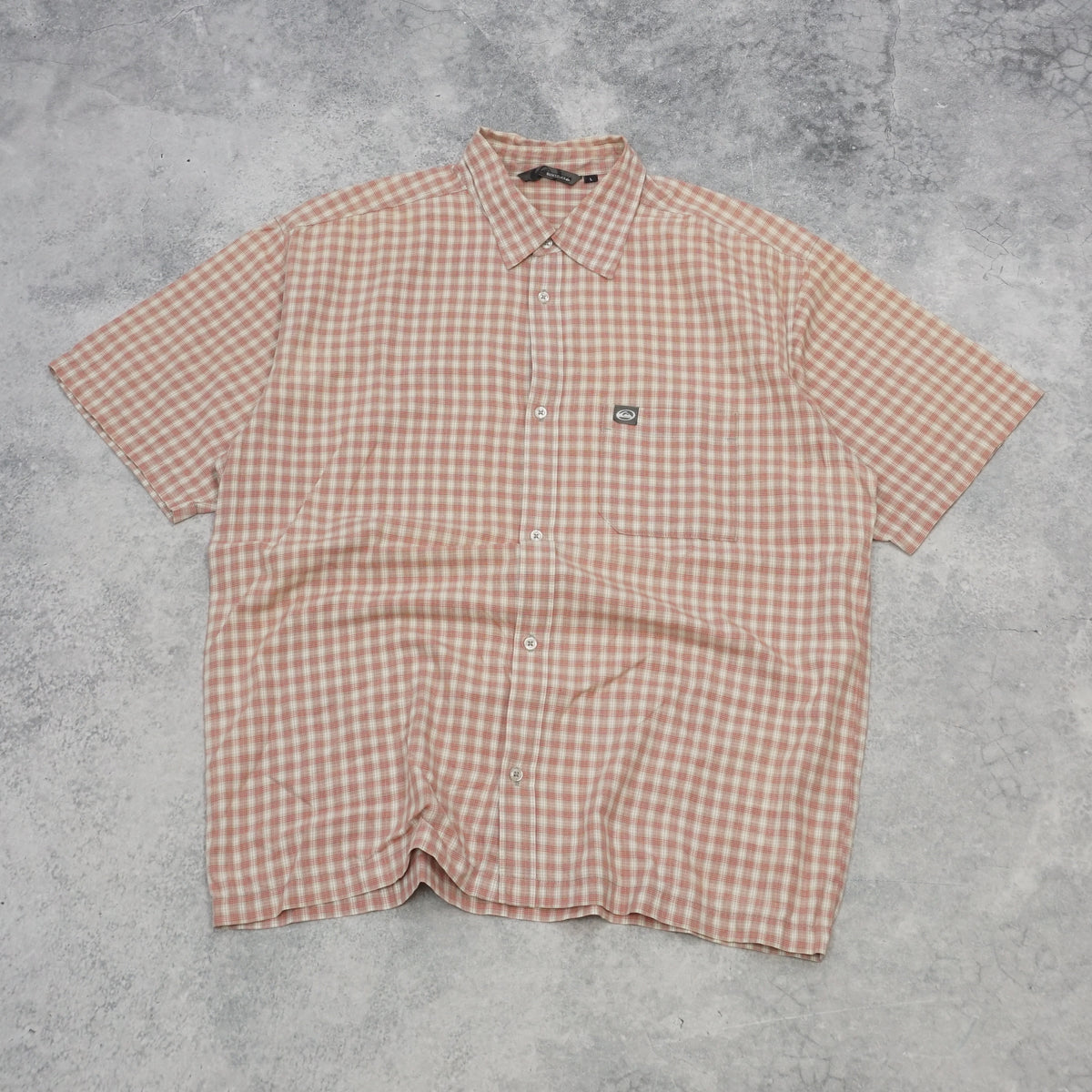 Quiksilver Short Sleeve Check Button Up
