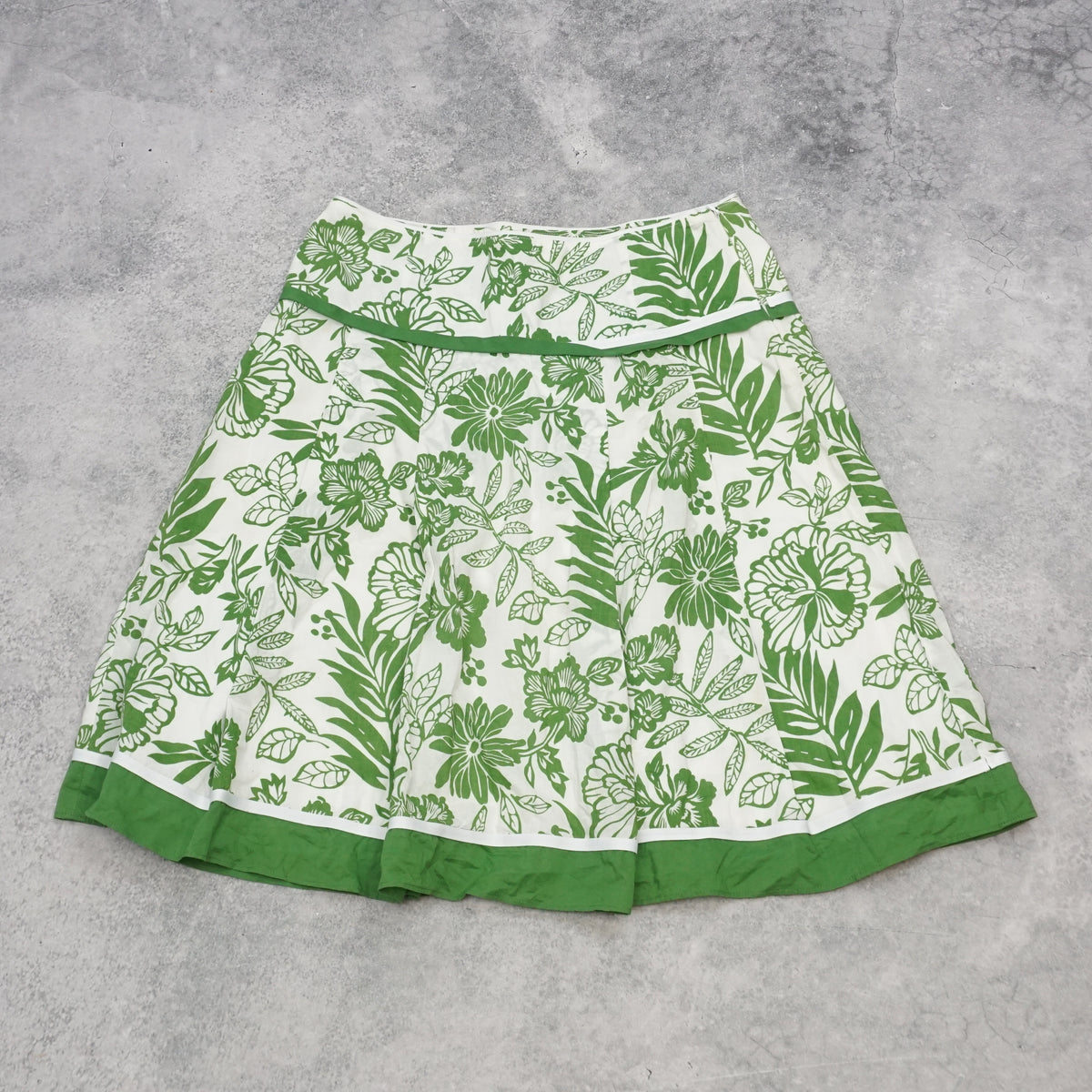 2000s Esprit Floral Pleated Skirt