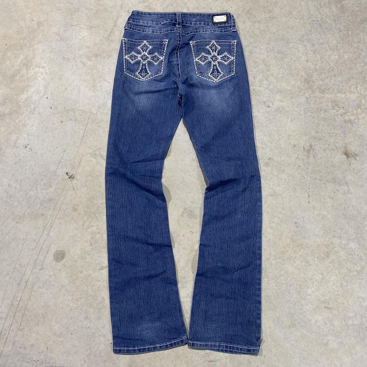 2000s Wicked Heart Embroidered Jeans