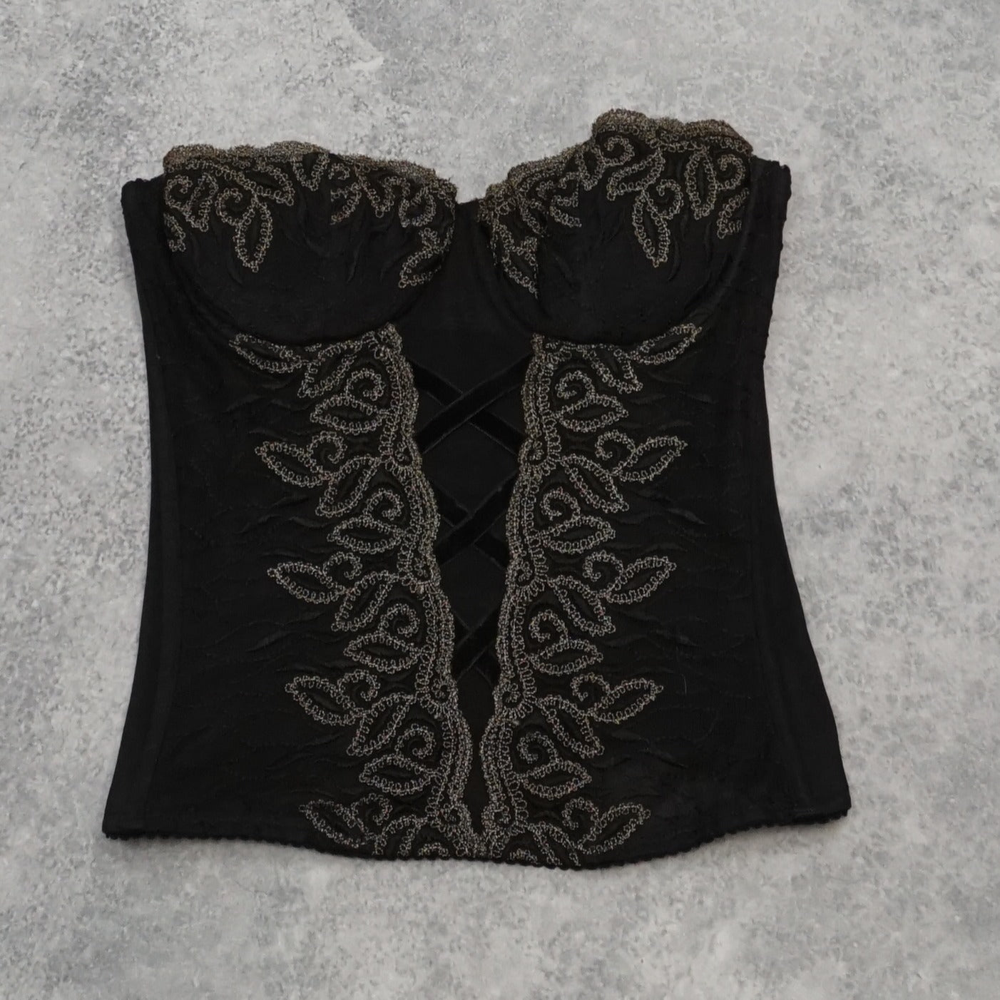 Embroidered Corset Top
