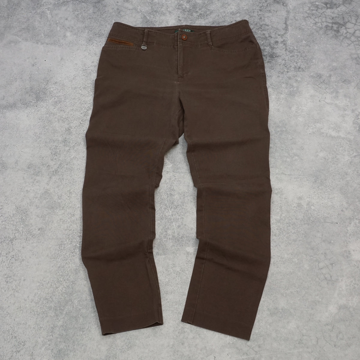 2000s Ralph Lauren Brown Pants