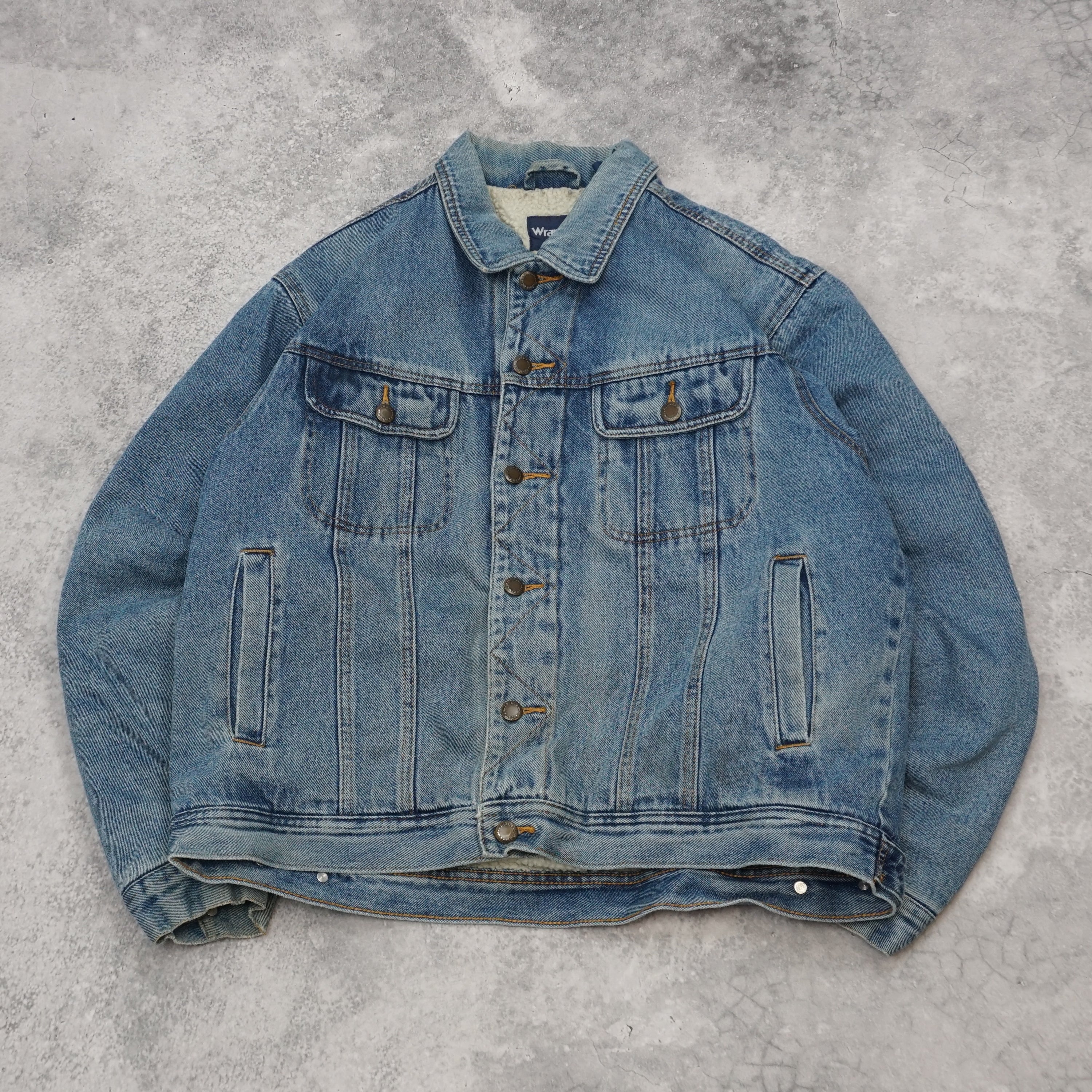 90s Wrangler Wool lined Denim Jacket