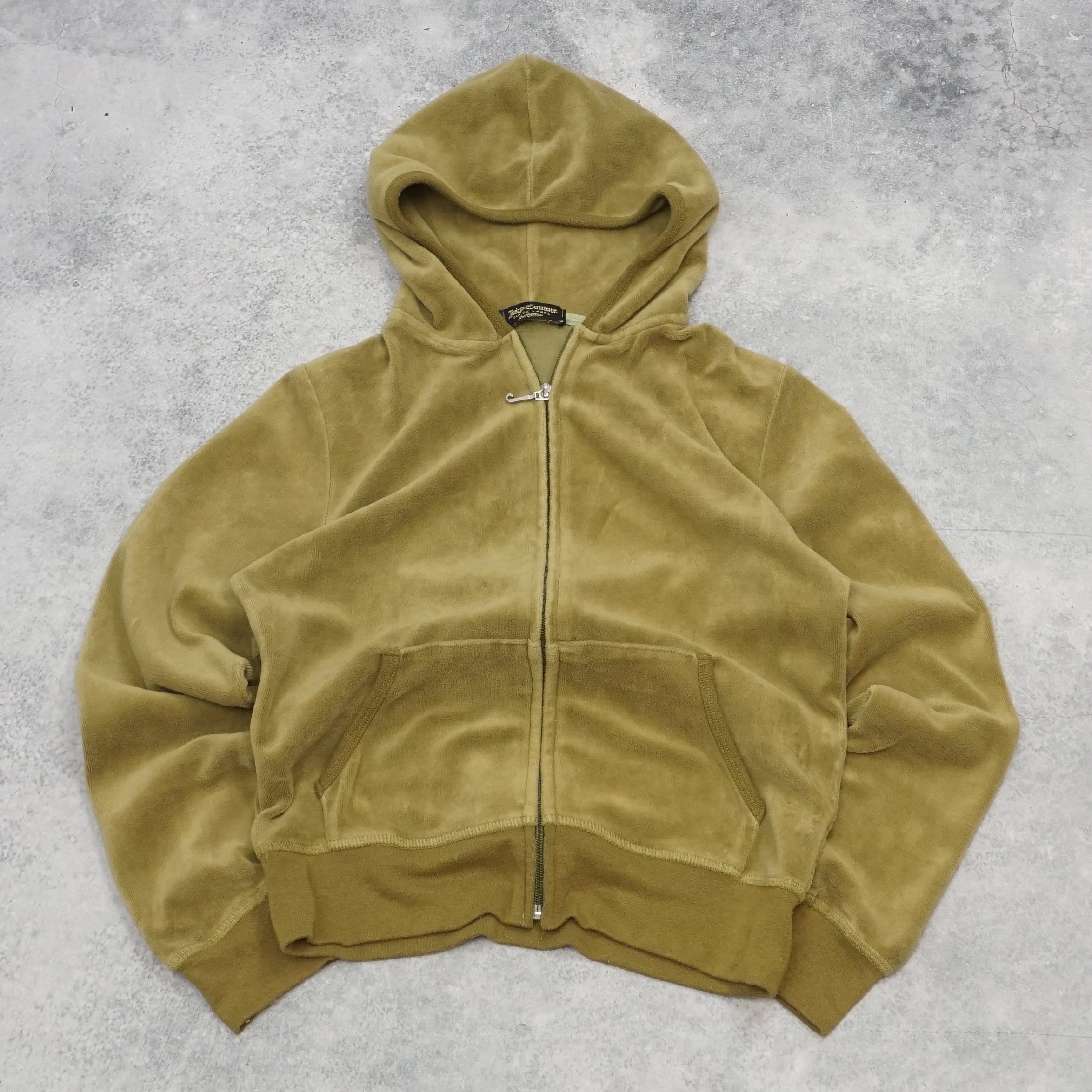 2000s Juicy Couture Rhinestone Zip Up Hoodie