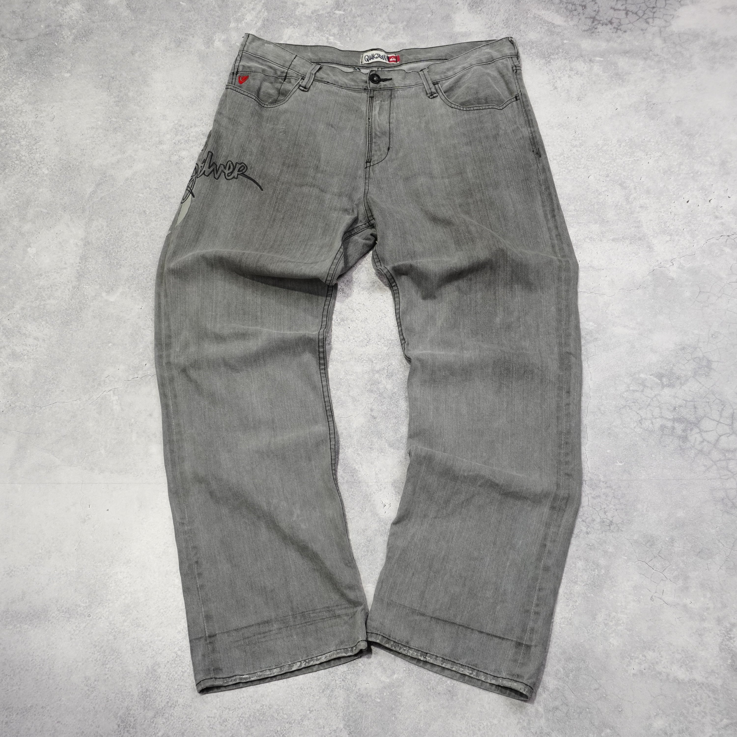 2000s Quiksilver Boot Cut Jeans Loose Fit