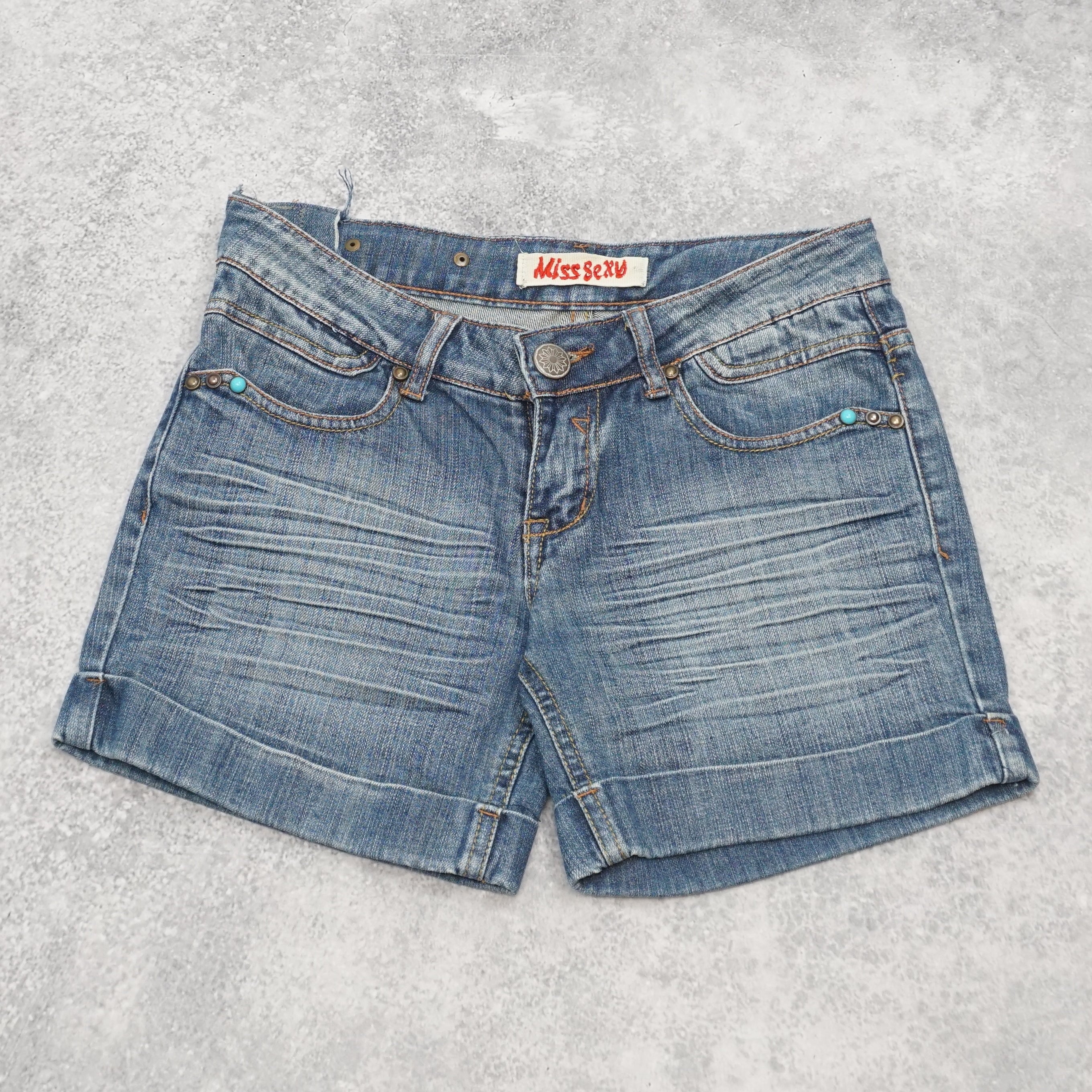 2000s Miss Sexy Distressed Denim Shorts