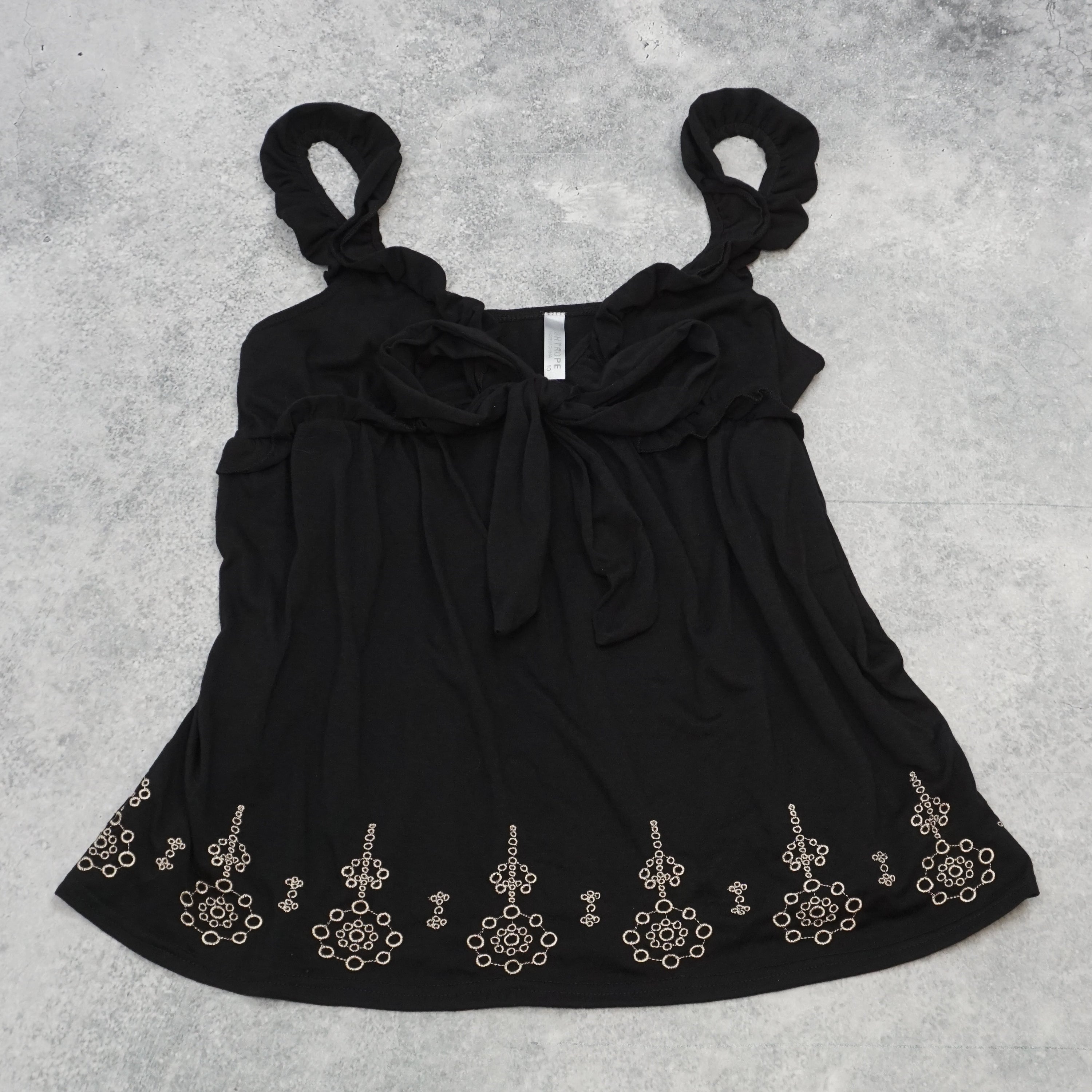 Tightrrope Embroidered Top