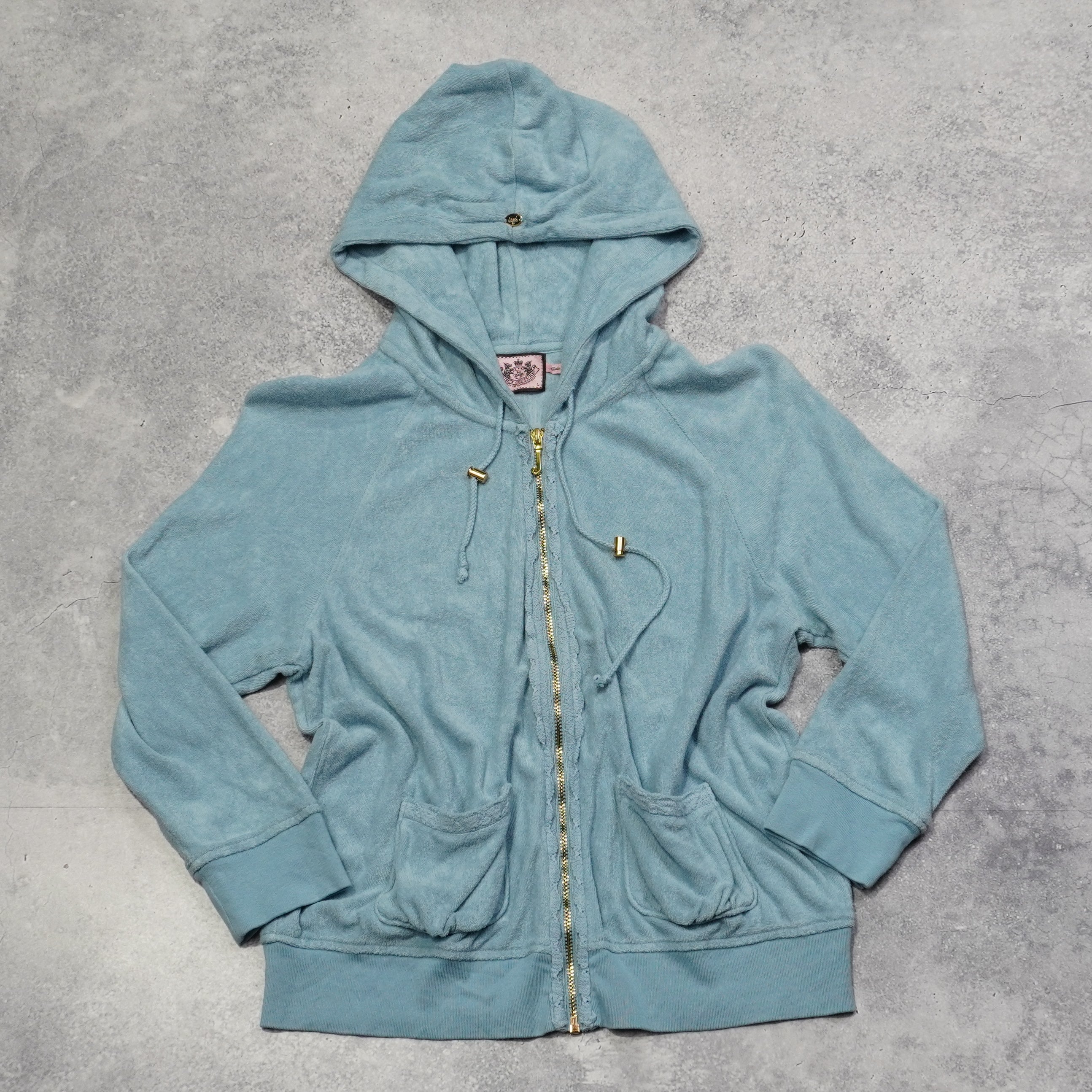 2000s Juicy Couture Terry Towel Hoodie