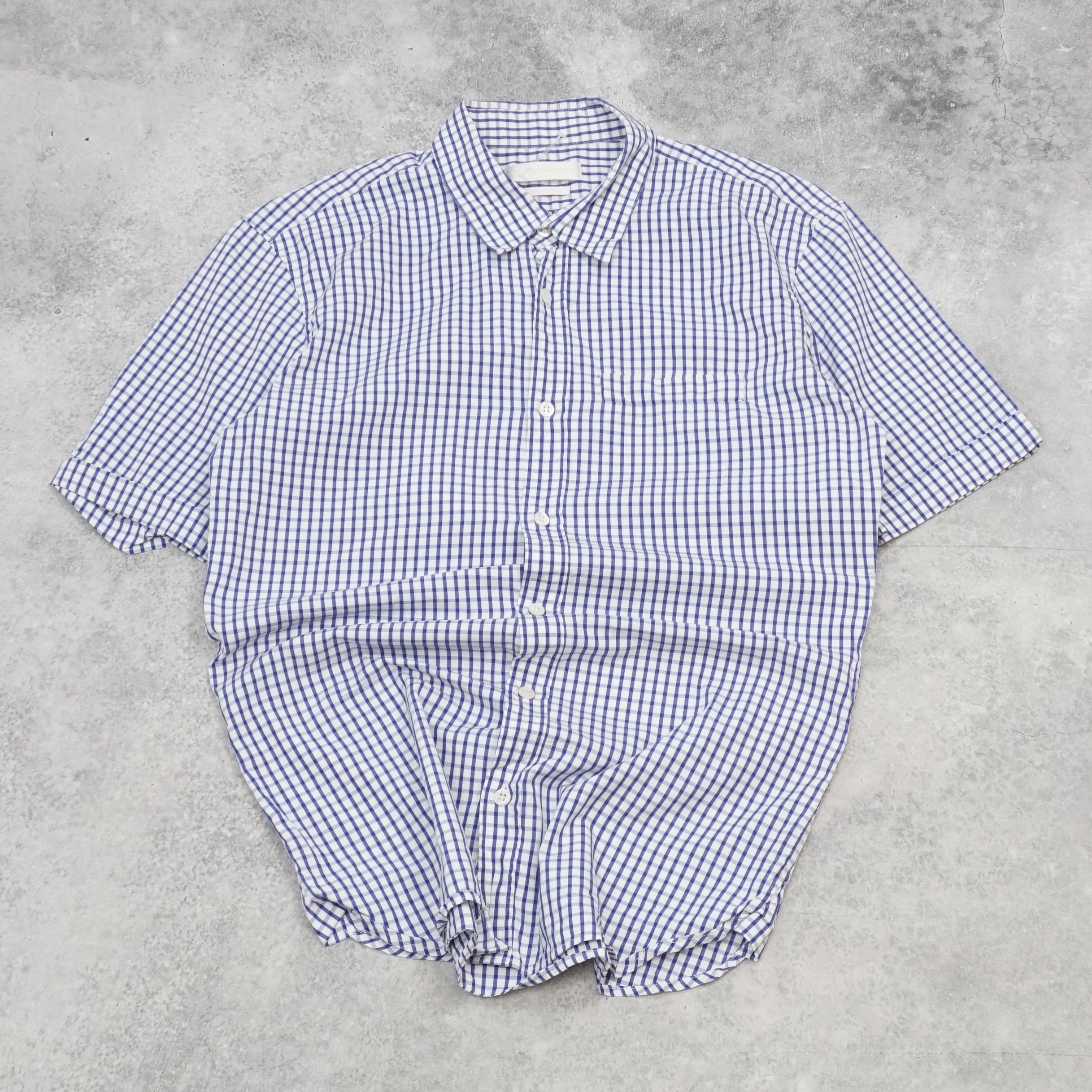 2000s Alexander McQueen Gingham Short Sleeve Shirt