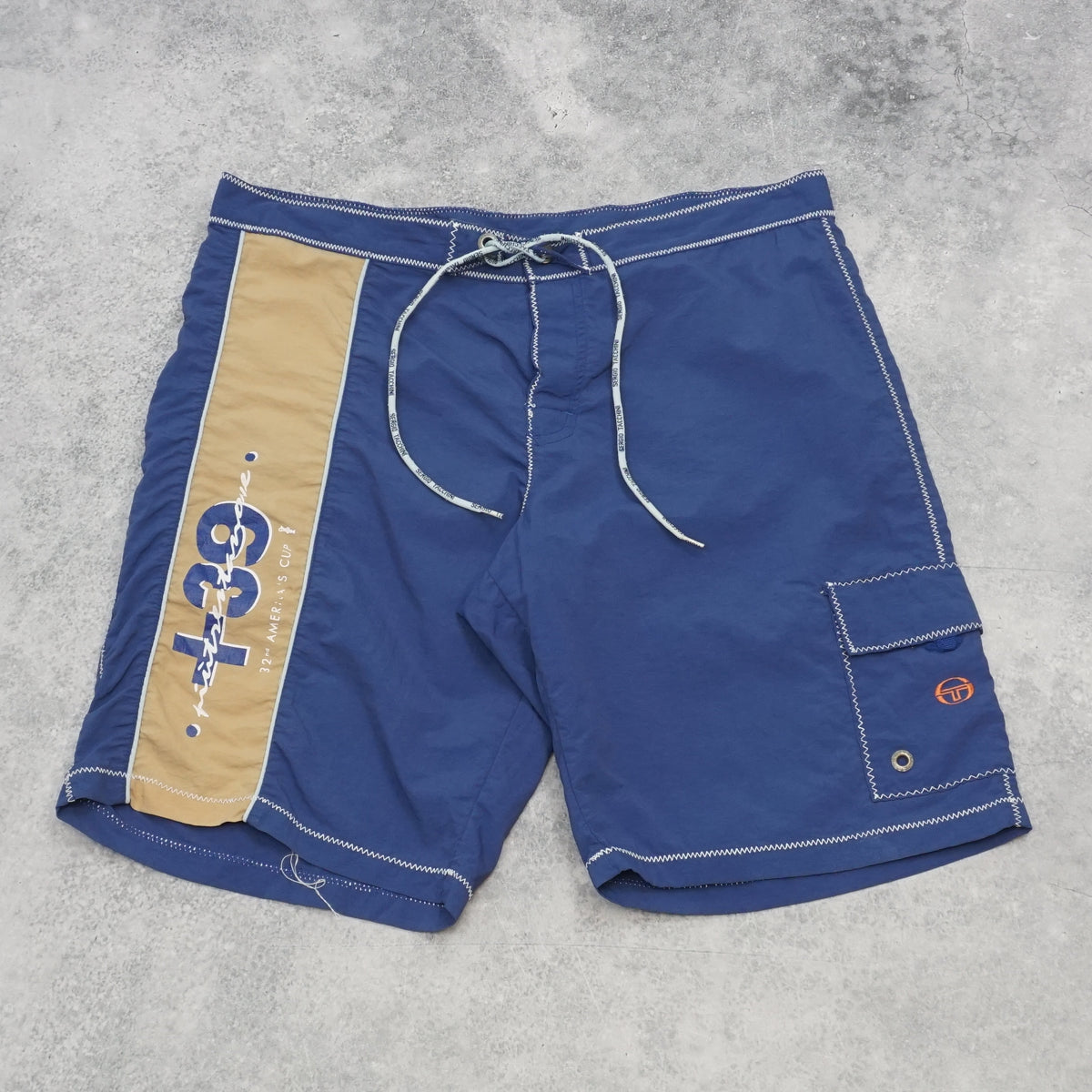 2000s Sergio Tacchini America's Cup Graphic Board Shorts