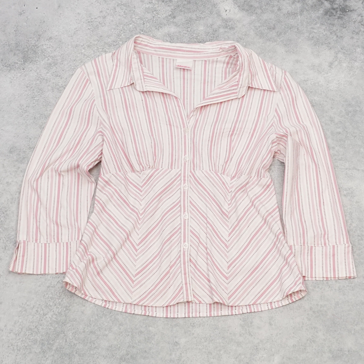 2000s Xhilaration Striped Fitted Shirt