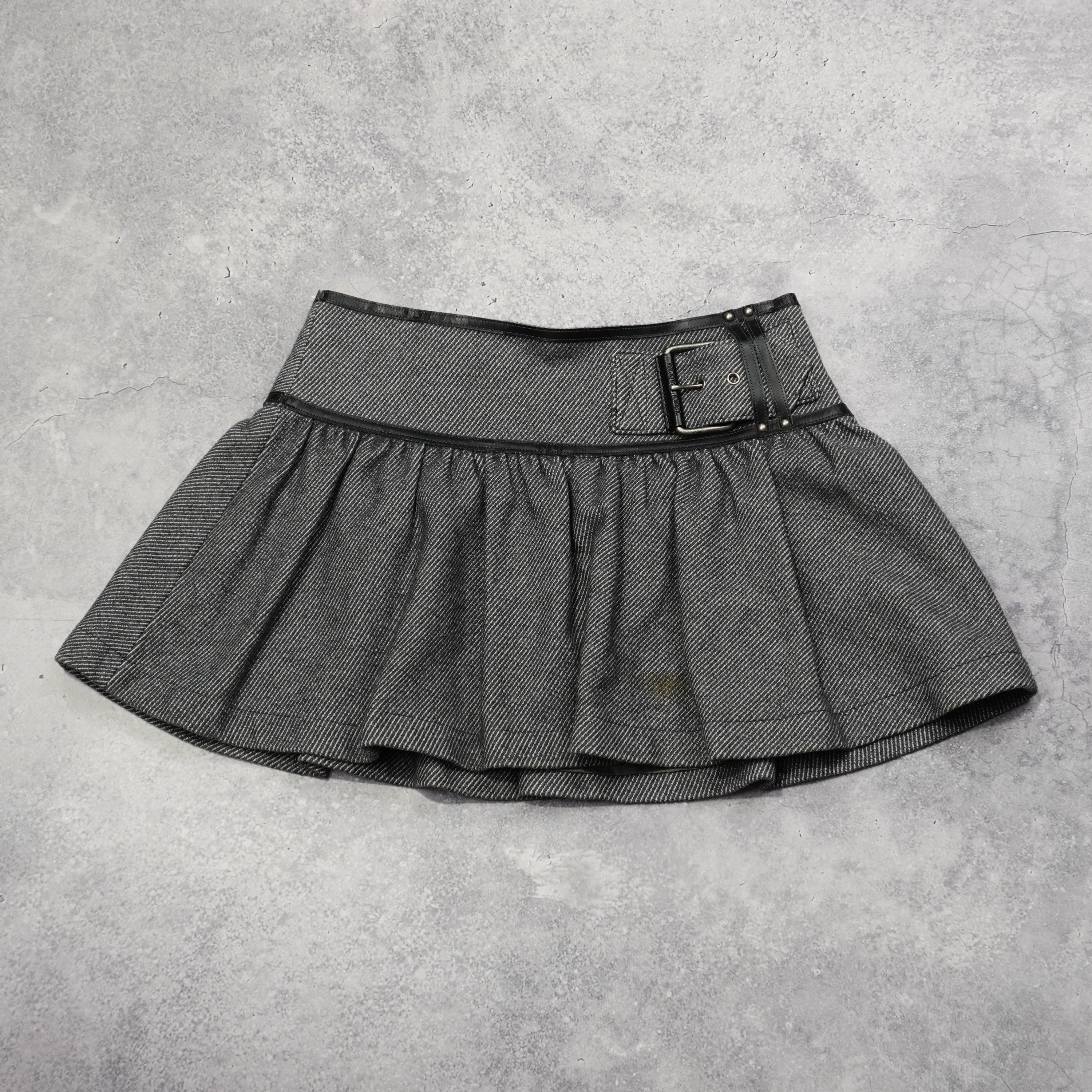 2000s Burberry Belt Mini Skirt