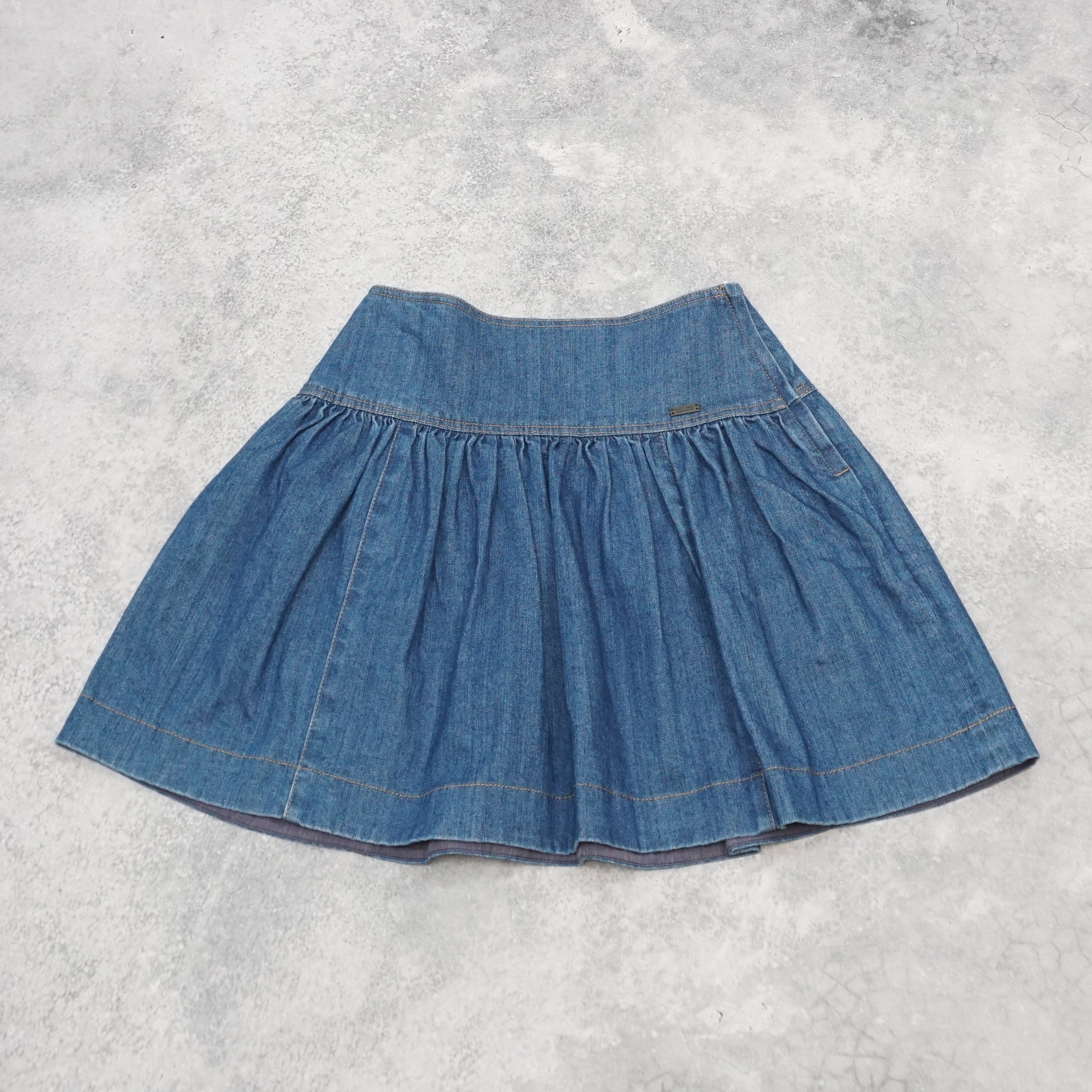 Blue Label Denim Flared Skirt