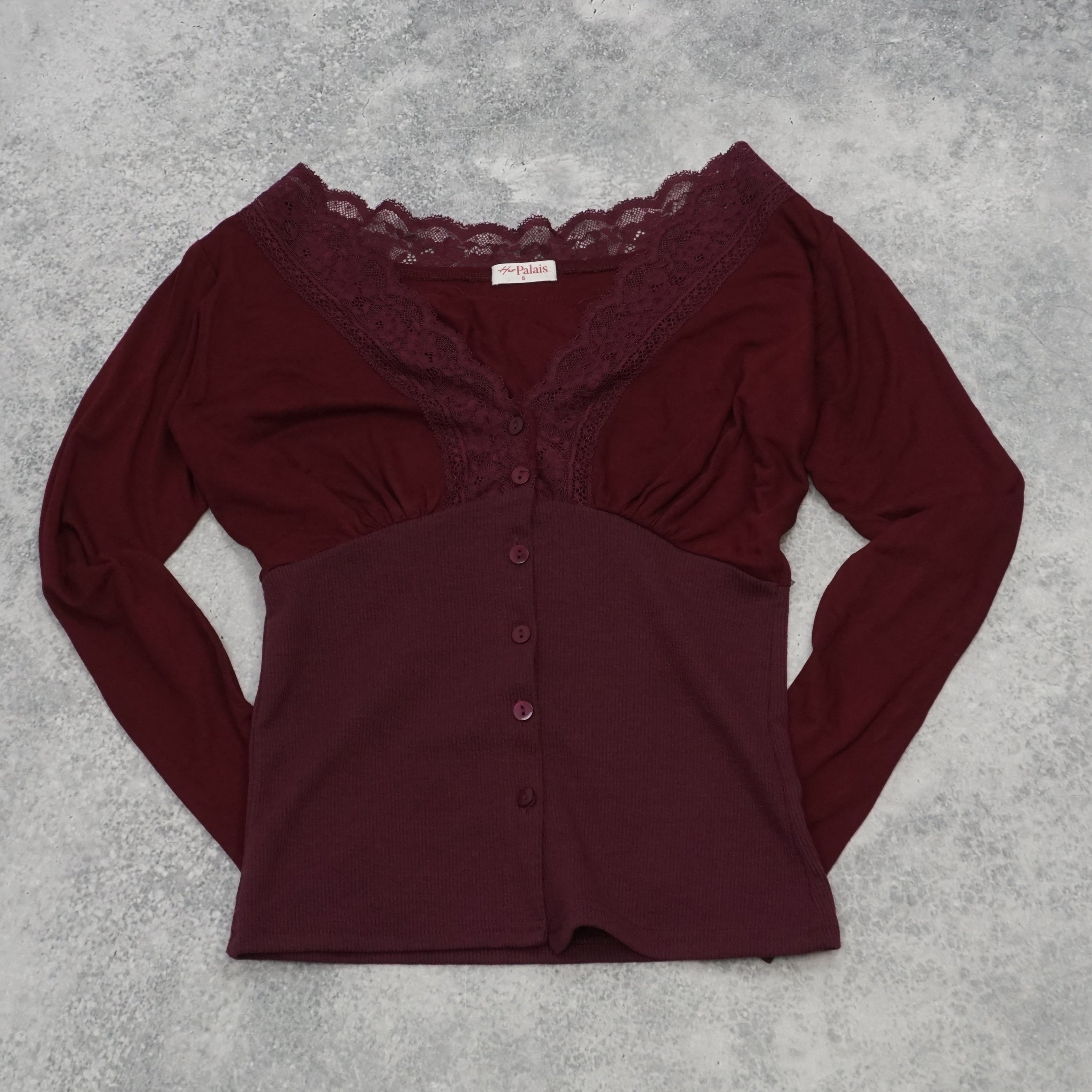 Her Palais Lace Trimmed Top