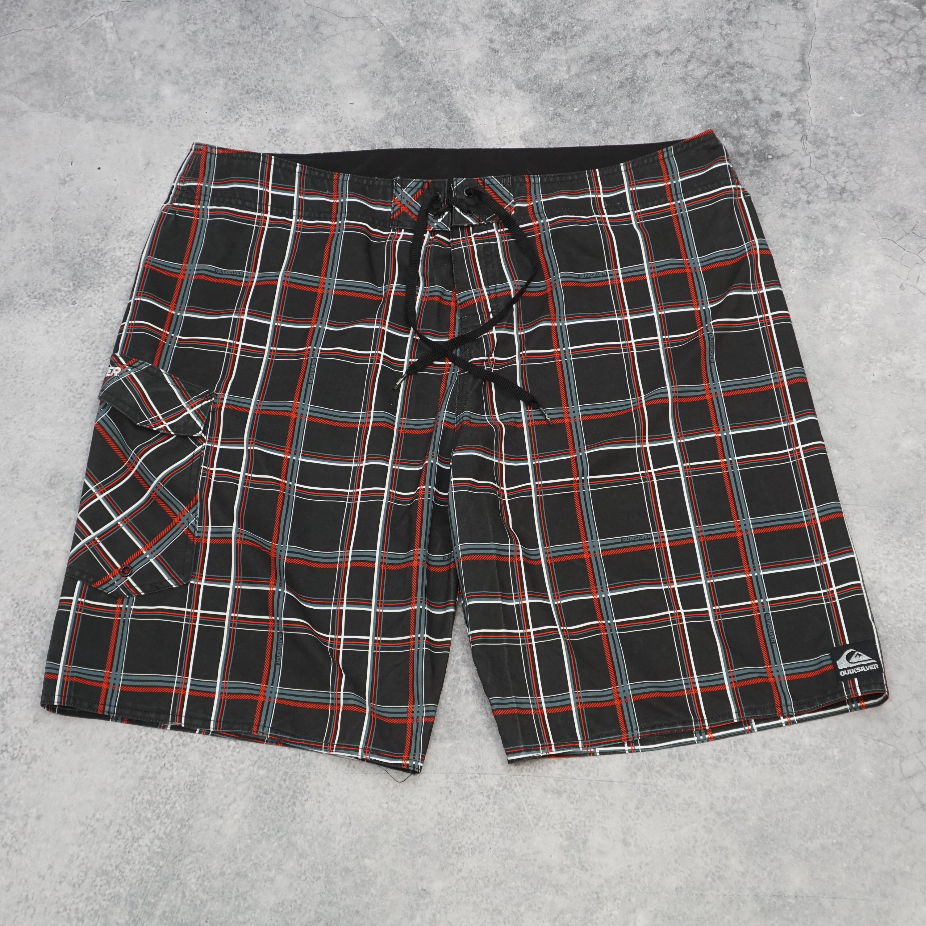 Quiksilver Plaid Graphic Board Shorts
