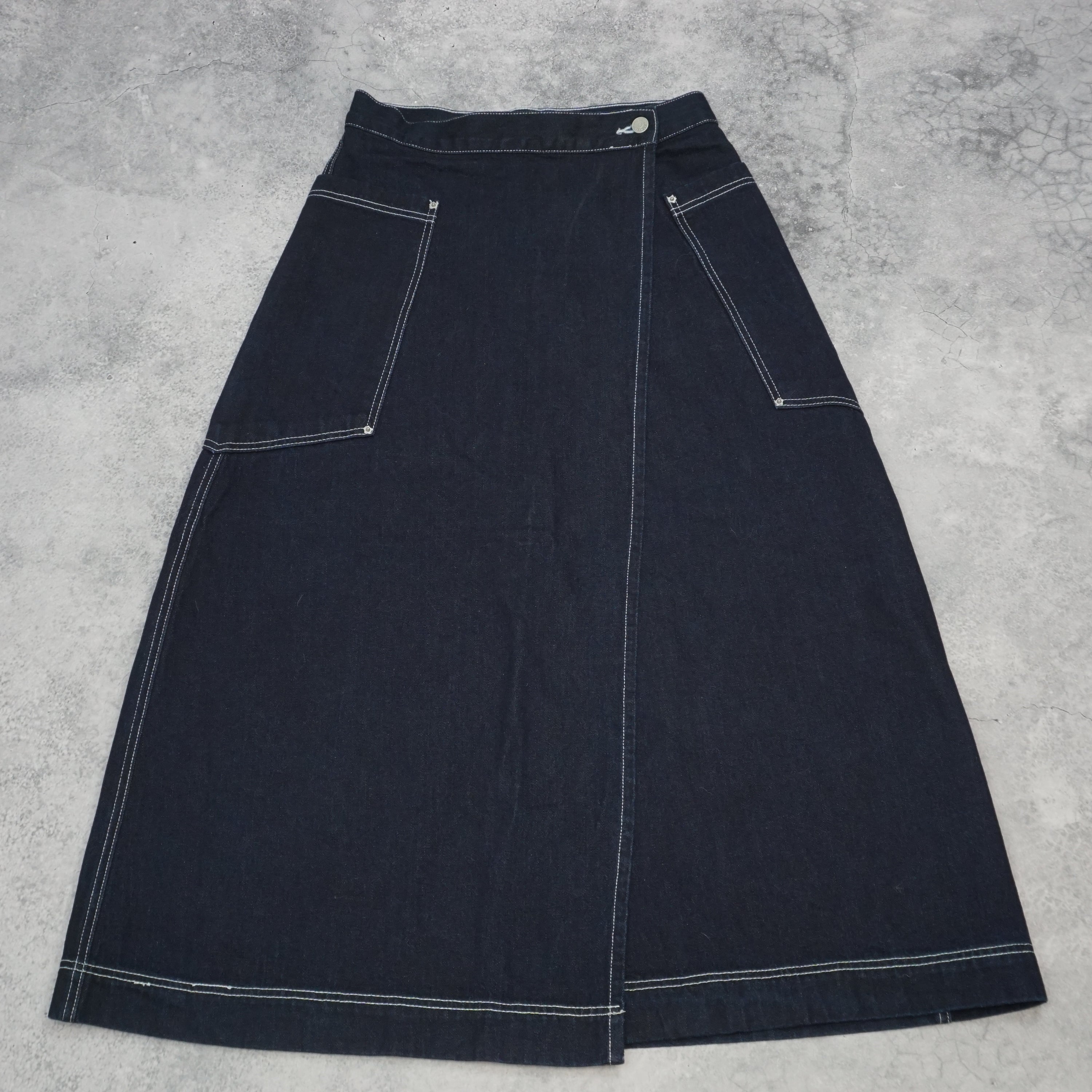 Larriet Denim A-line Skirt