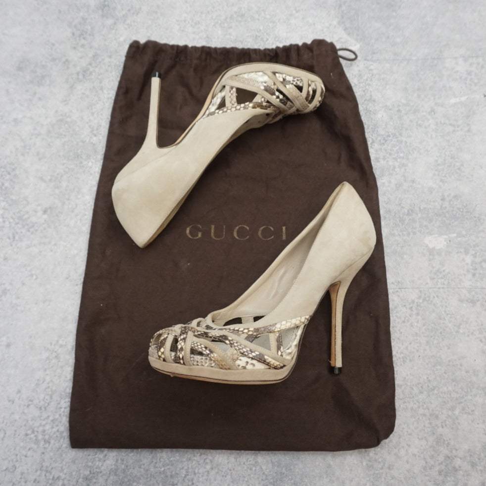 2000s Gucci High Heels Strappy Shoes