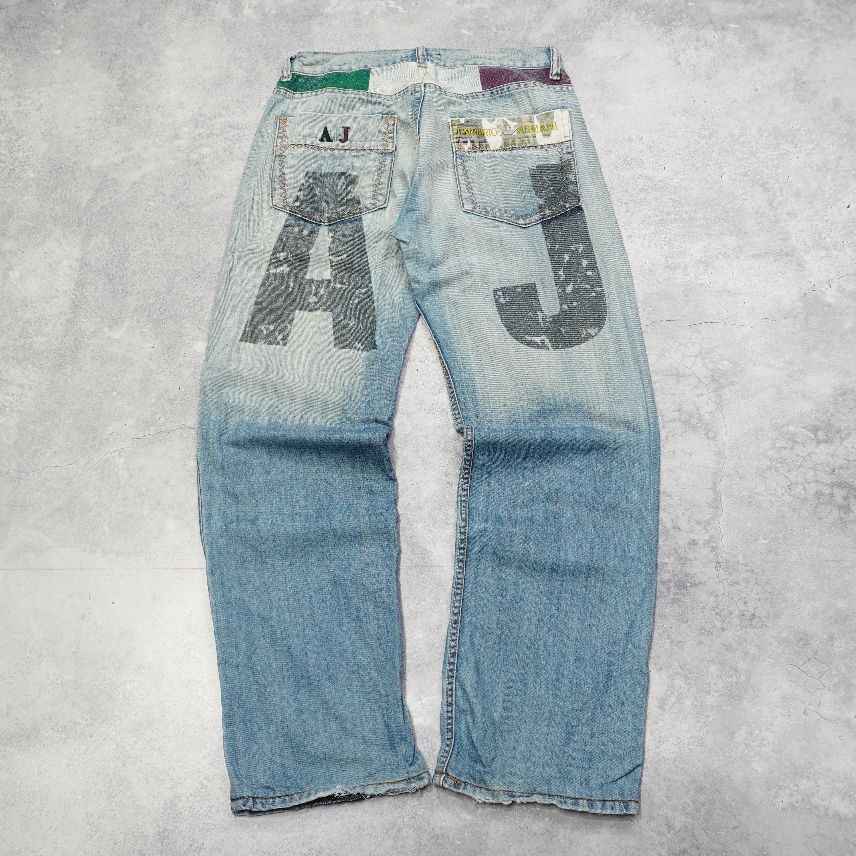 2000s Armani Jeans Bootleg Jeans