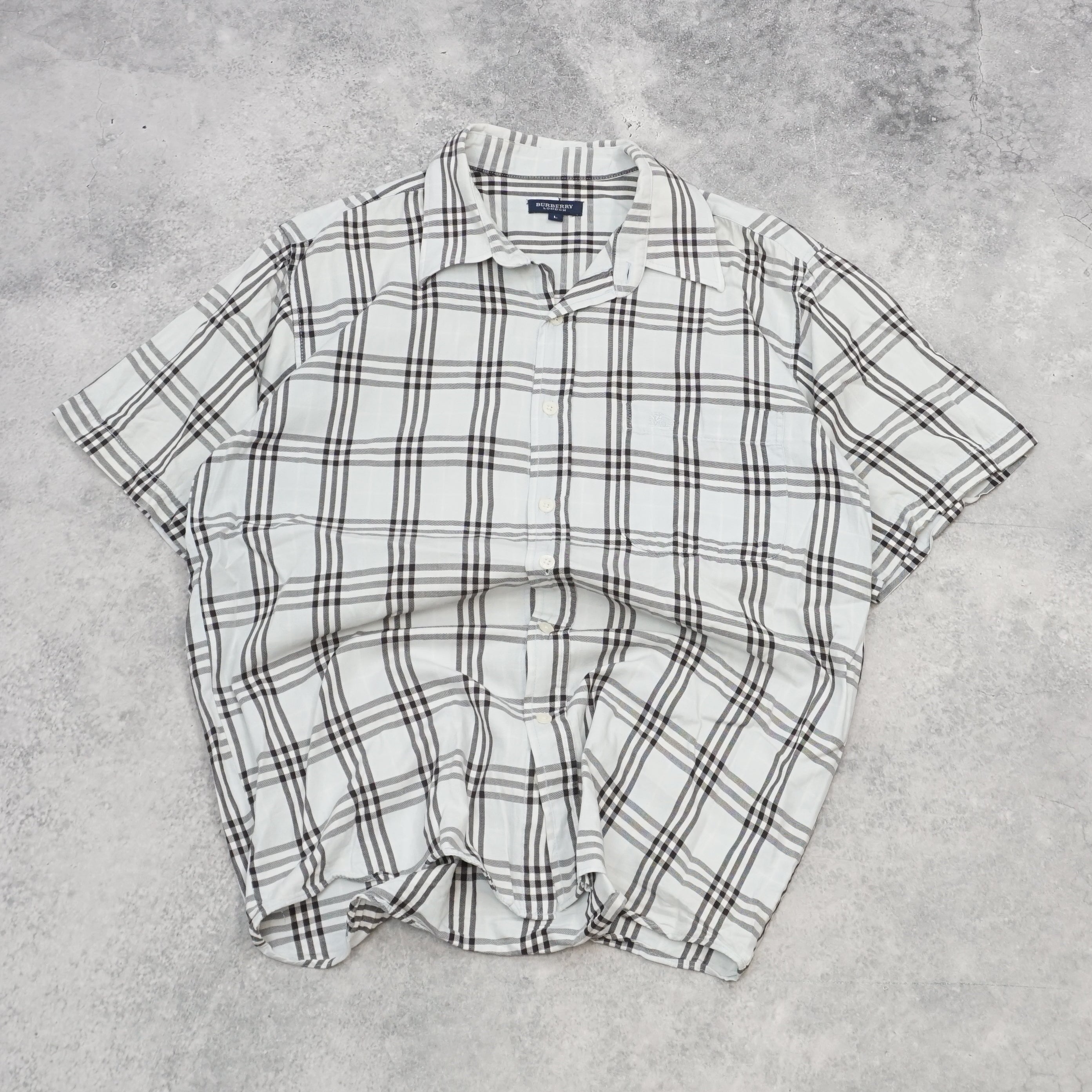 Burberry Short Sleeve Check Button Up