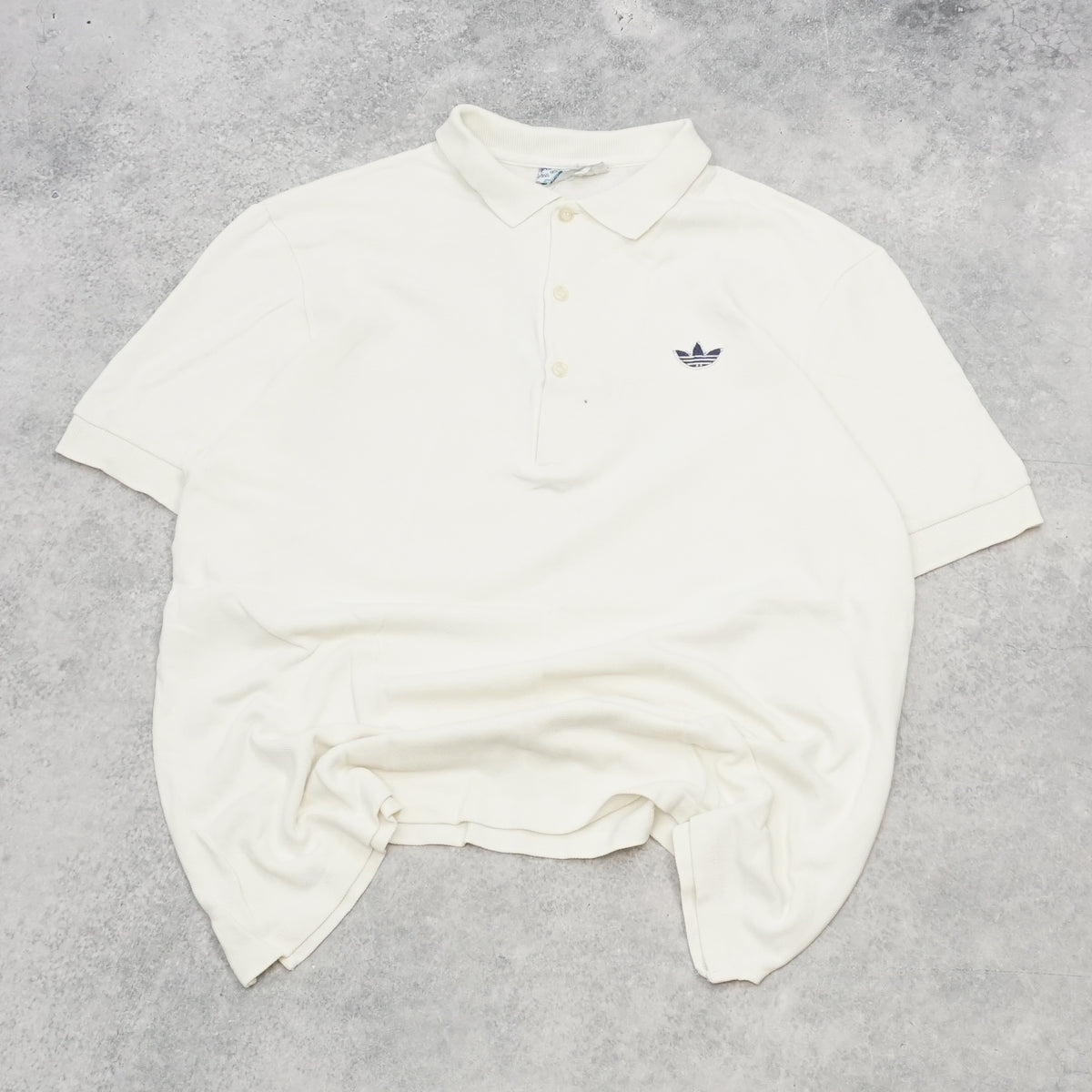 80s Adidas Trefoil Embroidered Polo