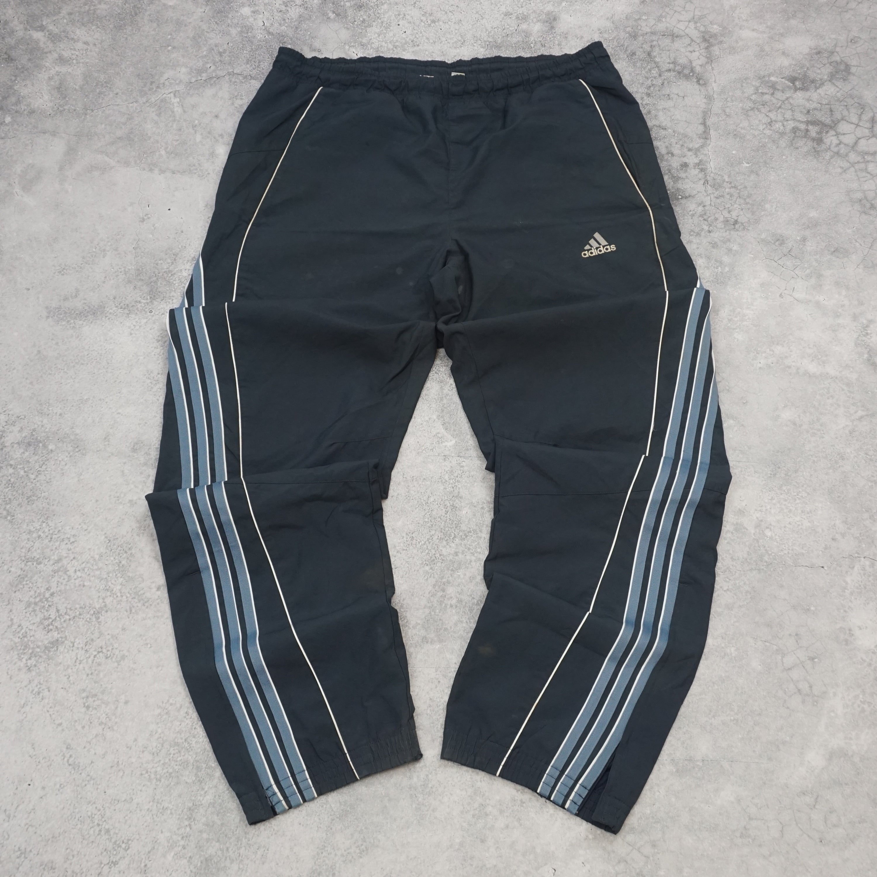 2000s Adidas Embroidered Side Stripes Track Pants