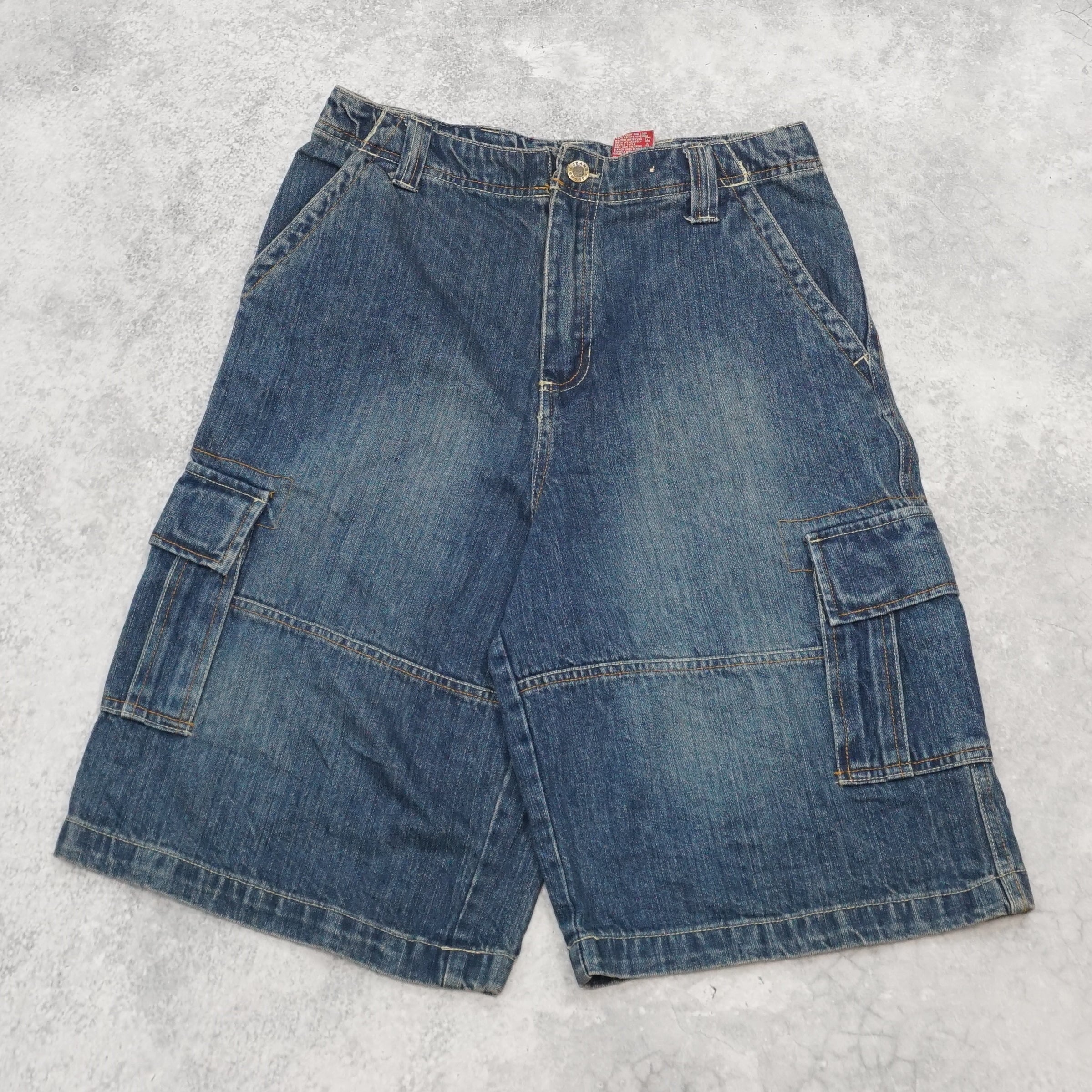 2000s Faded Glory Utility Denim Cargo Shorts