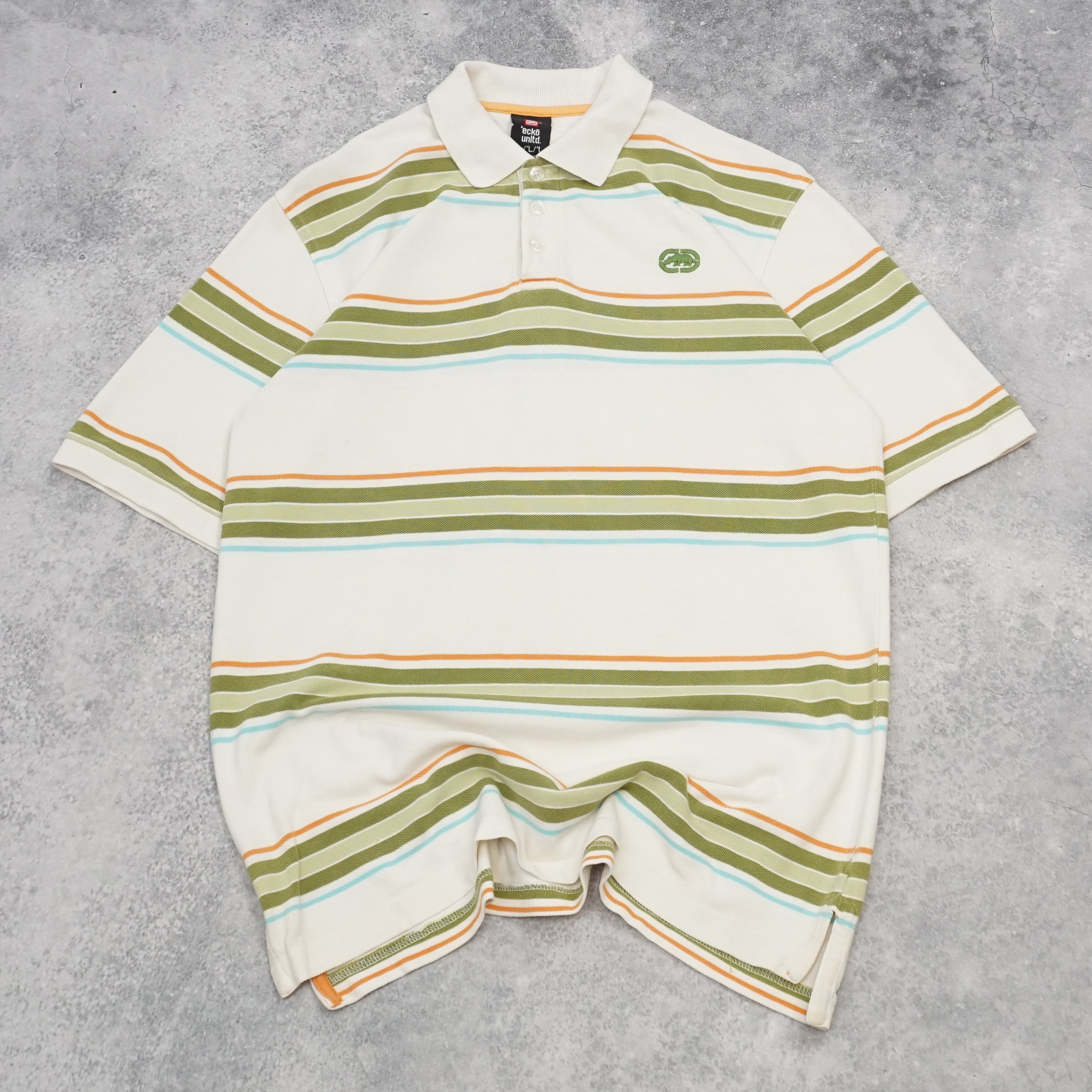 2000s Ecko Unltd Striped Polo