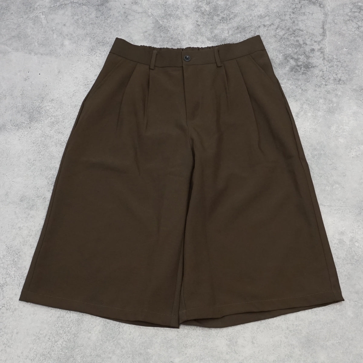 Rtwoho Pleated Wide Leg Shorts