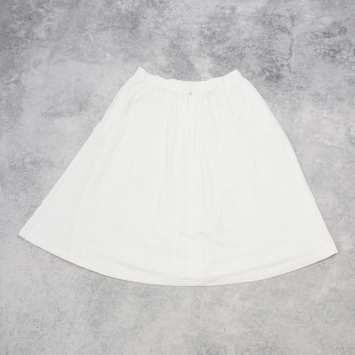 2000s Lesa Fashion Linen Flared Skirt