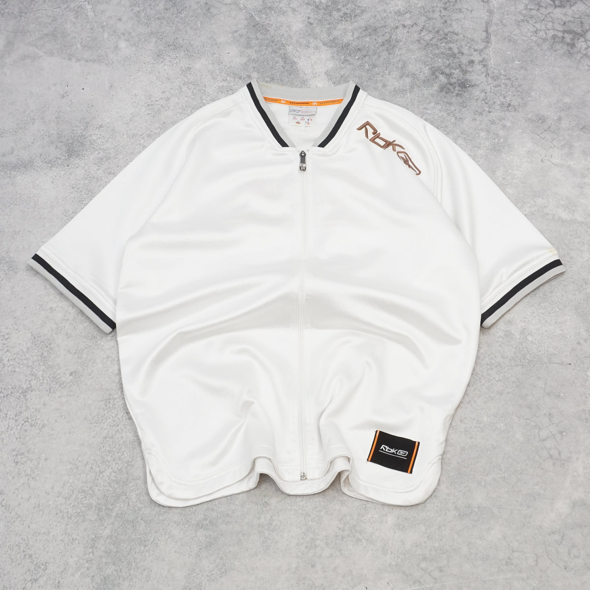 2000s Reebok Embroidered Short Sleeve Zip Up Jersey