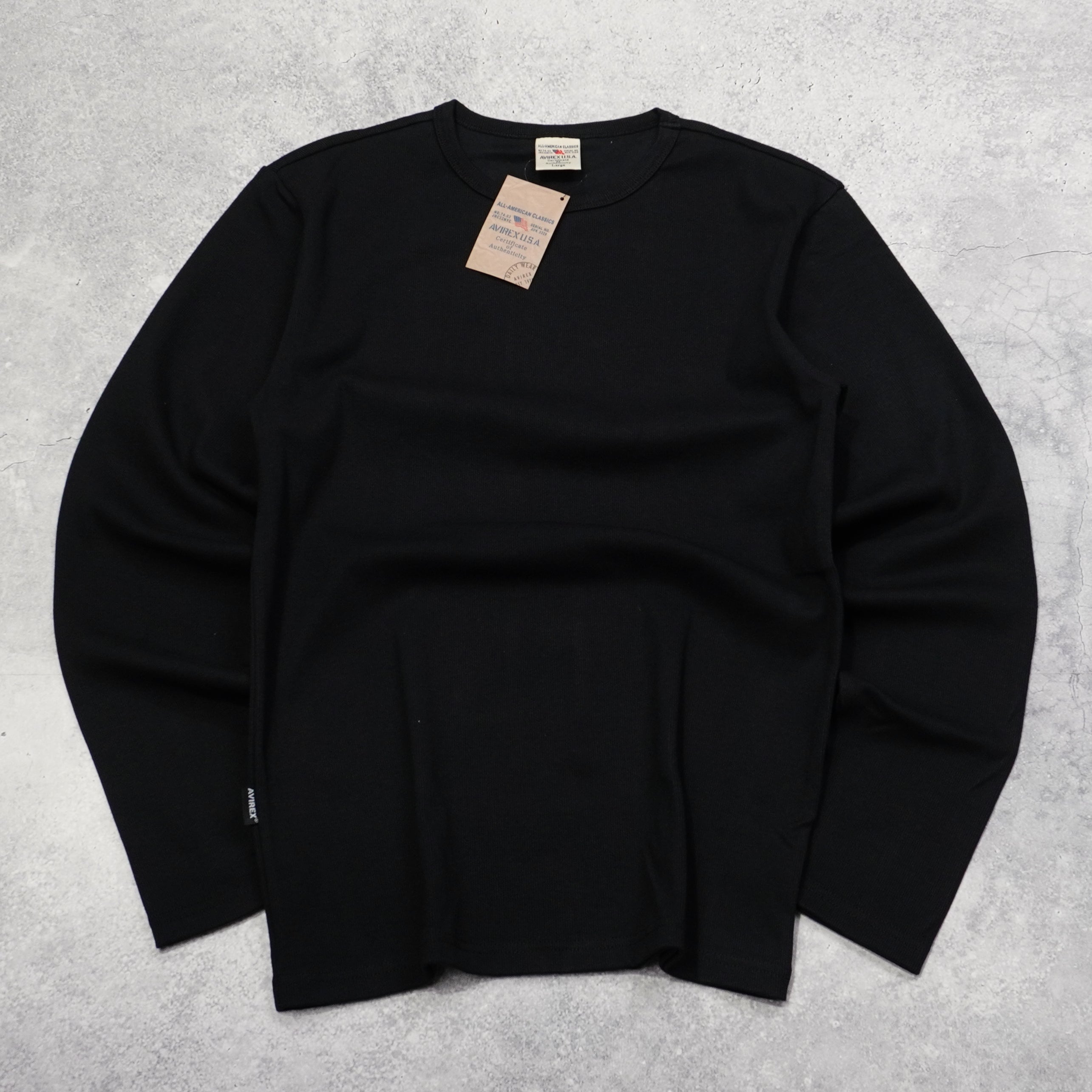 Avirex Ribbed Long Sleeve T-Shirt