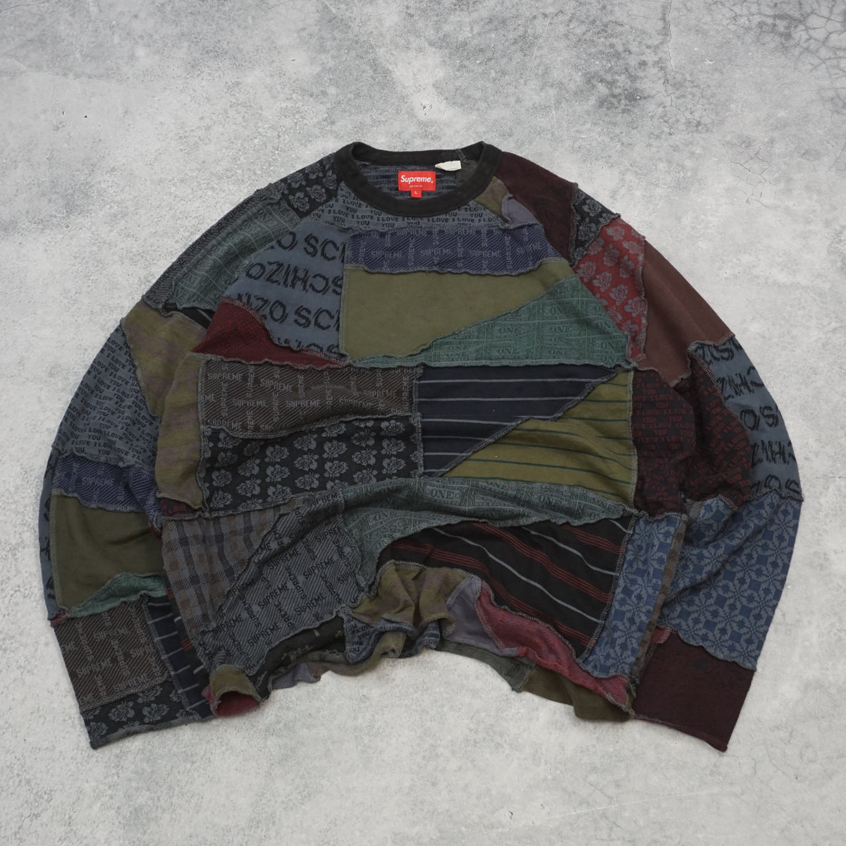 Supreme Jaquard Patchwork Crewneck Jumper