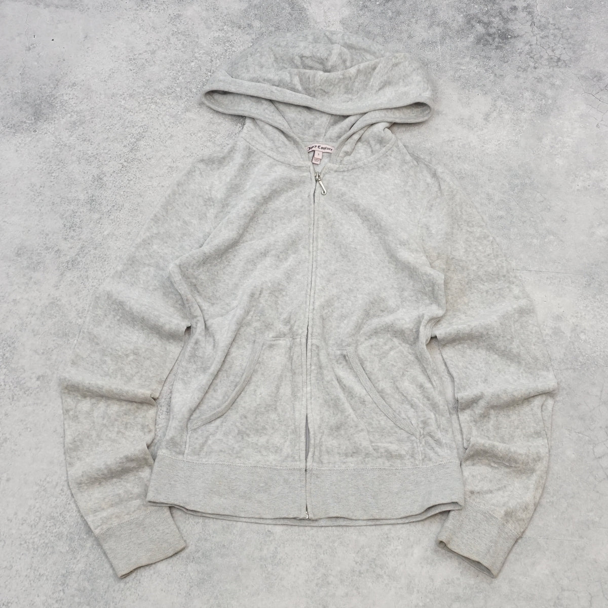 2000s Juicy Couture Velour Rhinestone Crown Hoodie Velour