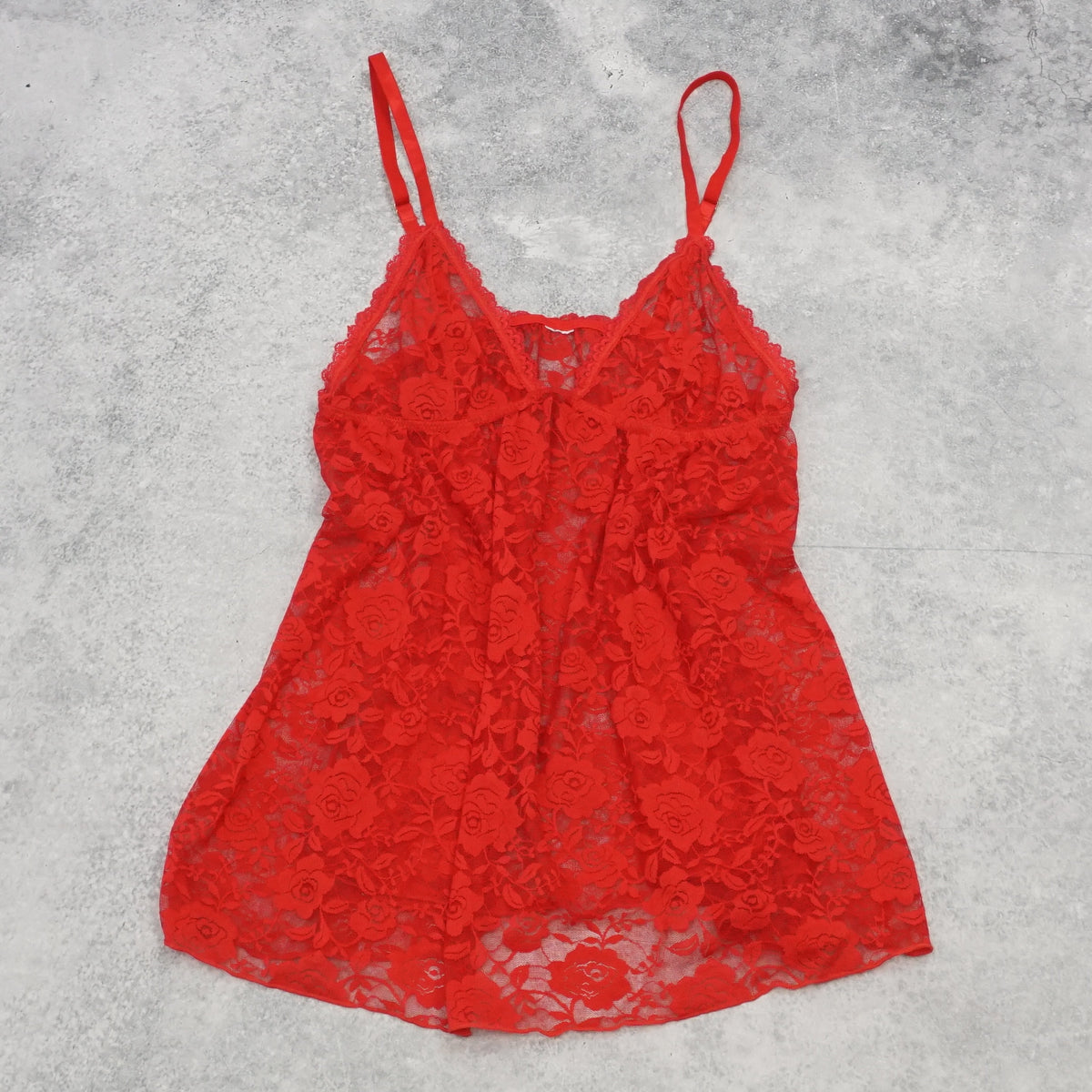 2000s Lace Floral Cami Top