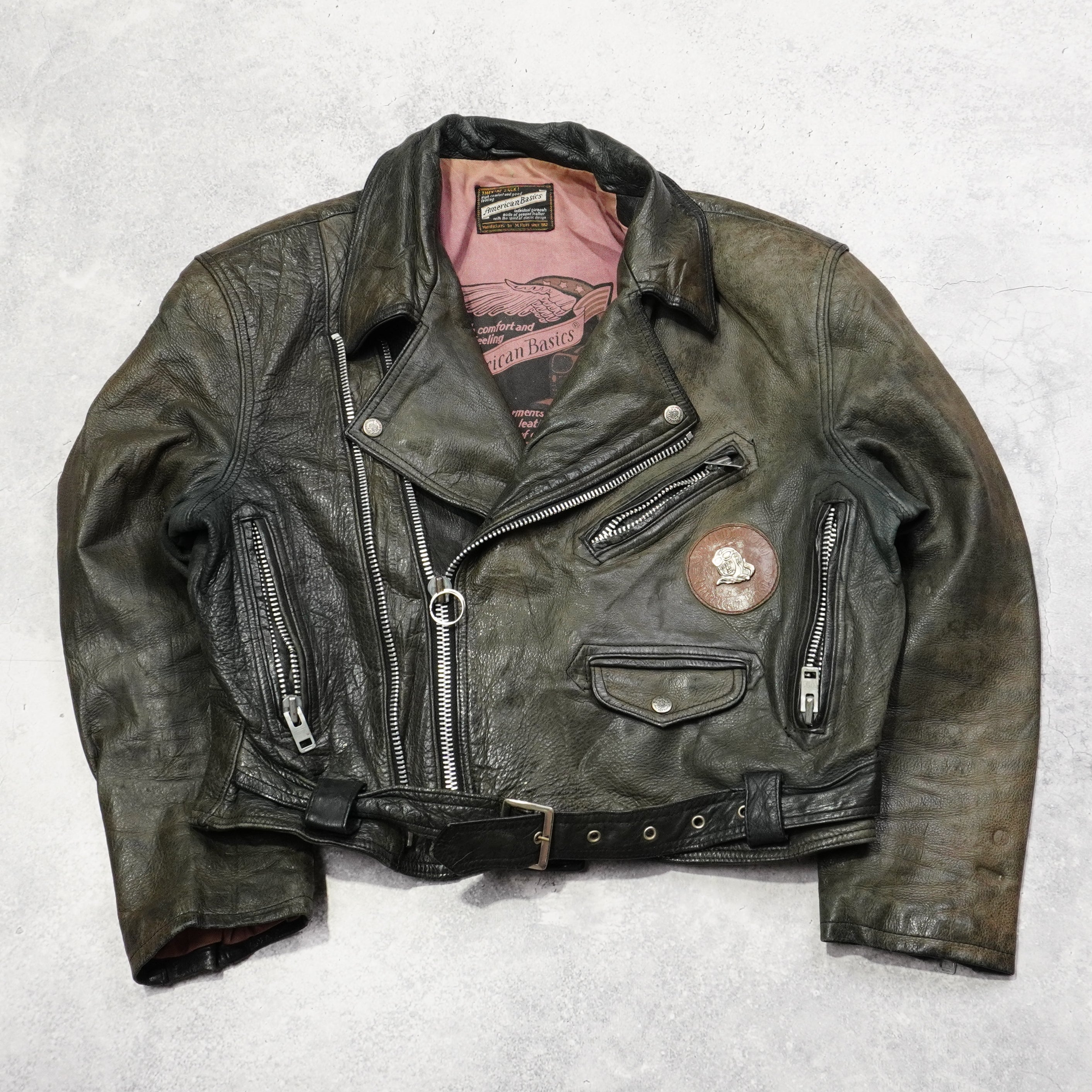 80s American Basics Leather Jacket