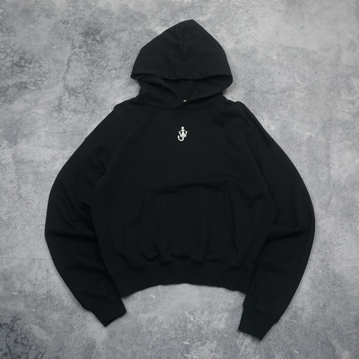 JW Anderson Anchor Logo Cropped Hoodie