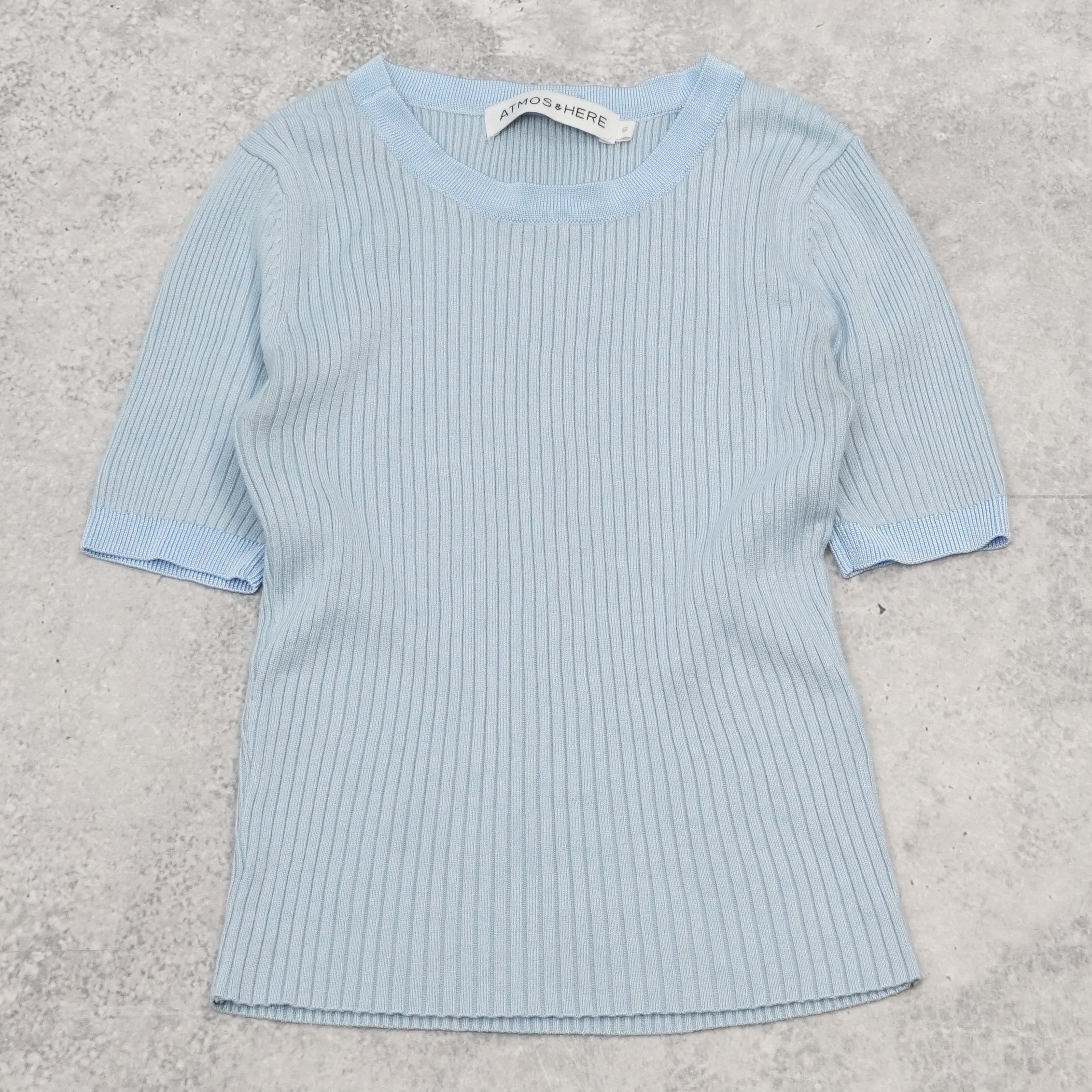 Atmos&Here Ribbed Knit Top