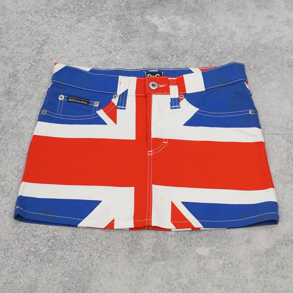 2000s Dolce & Gabbana Union Jack Mini Skirt