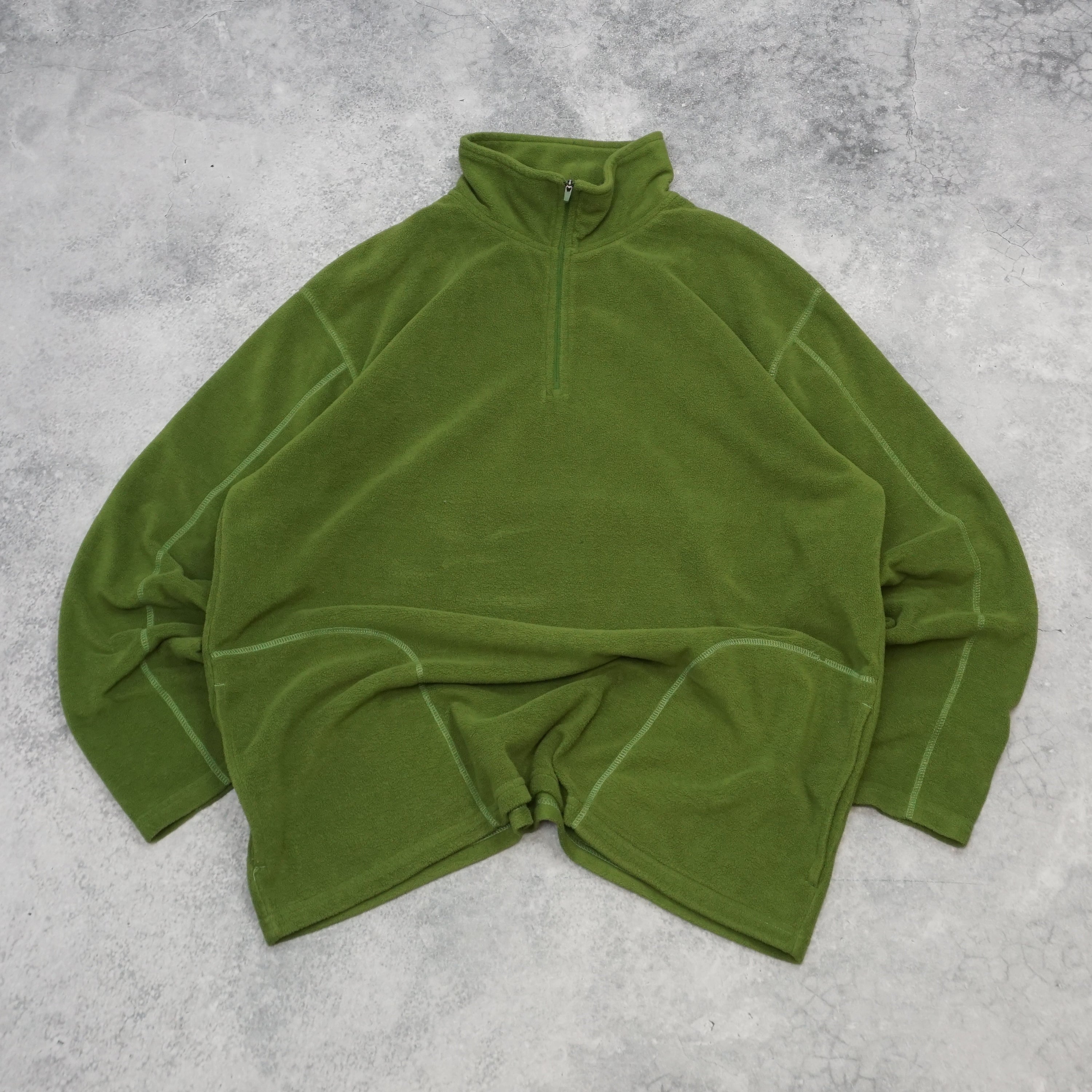 Ice Box Fleece Green Quarter Zip
