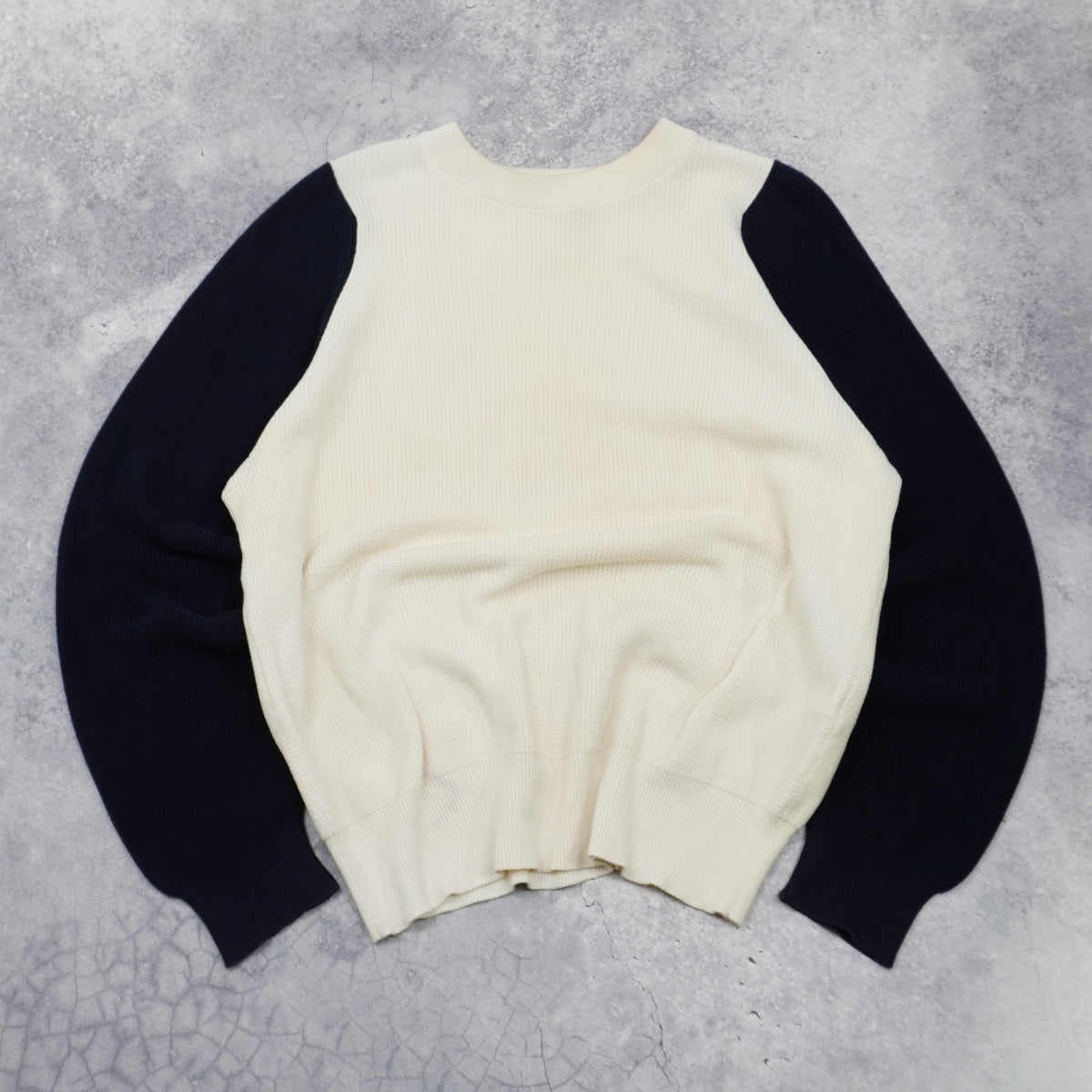 Issey Miyake Colour Block Raglan Knit