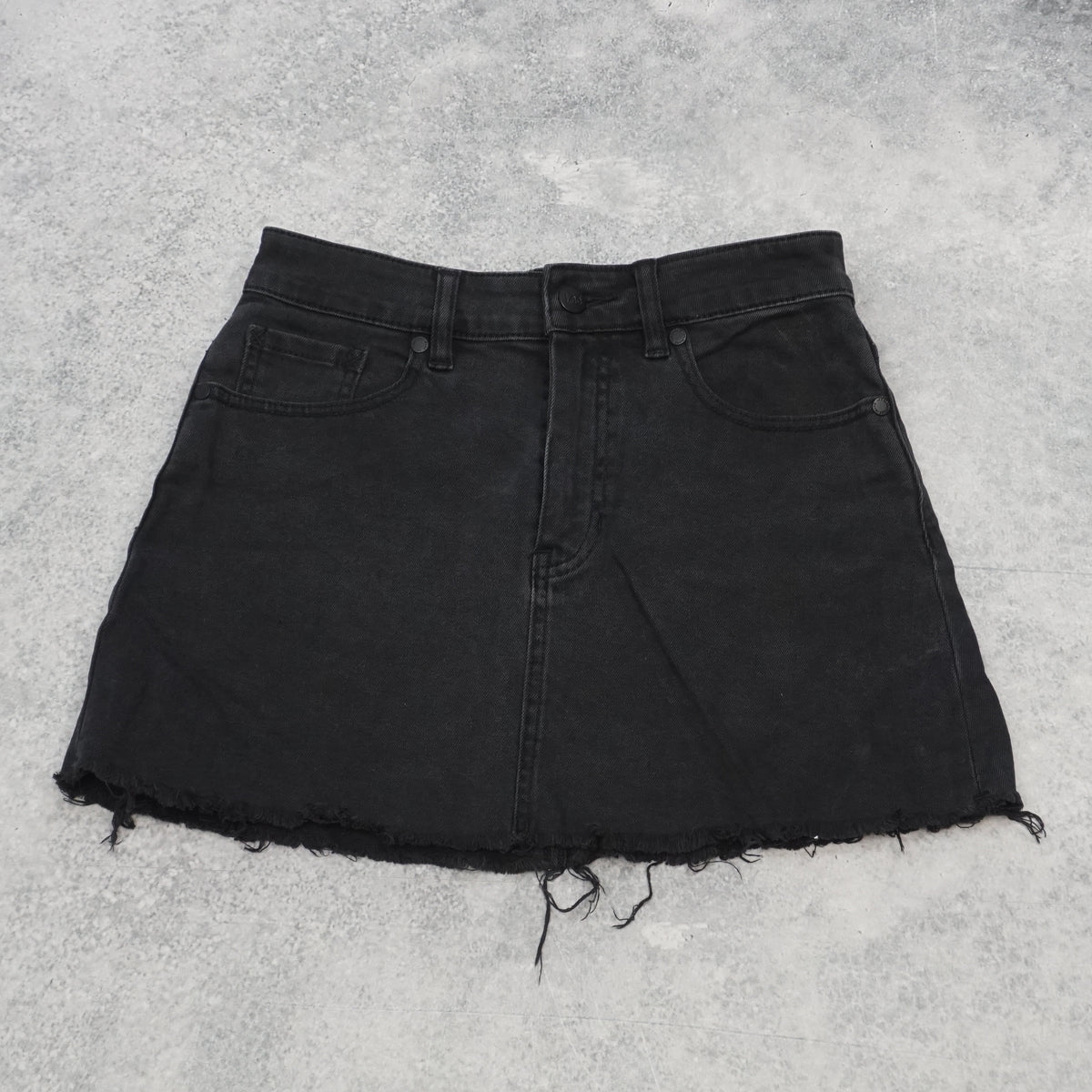 Lee Lola Denim Raw Hem Mini Skirt