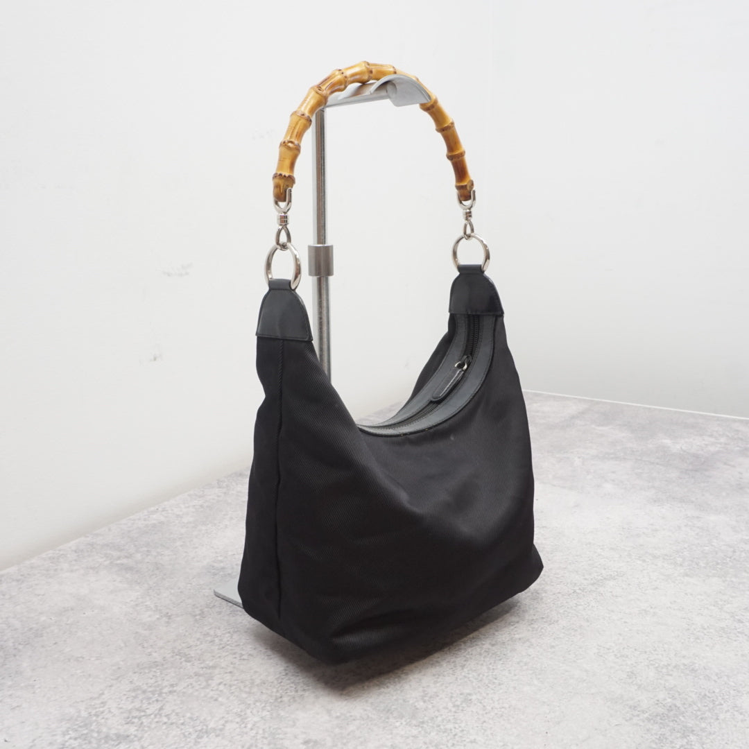 2000s Gucci Bamboo Handle Handbag