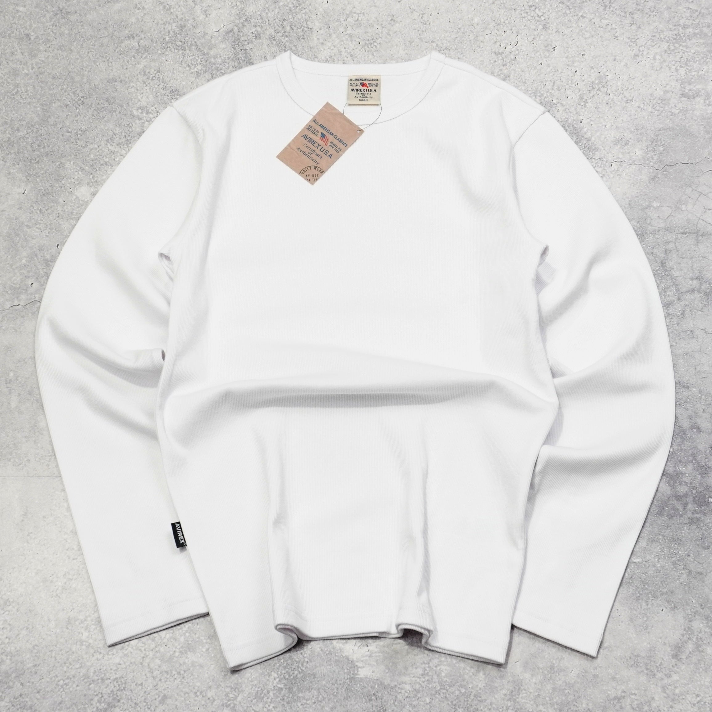Avirex Ribbed Long Sleeve T-Shirt
