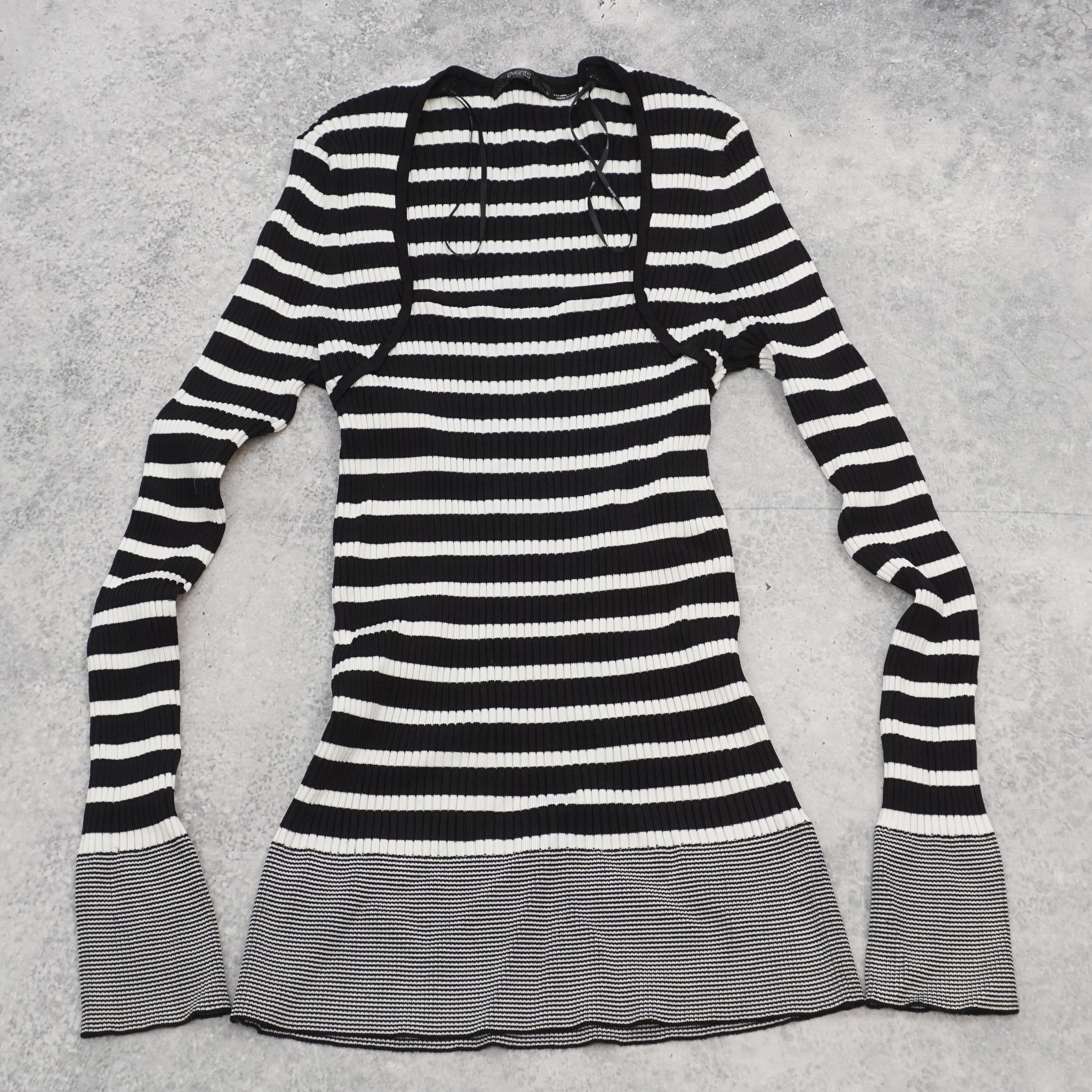 Events Striped Ribbed Top