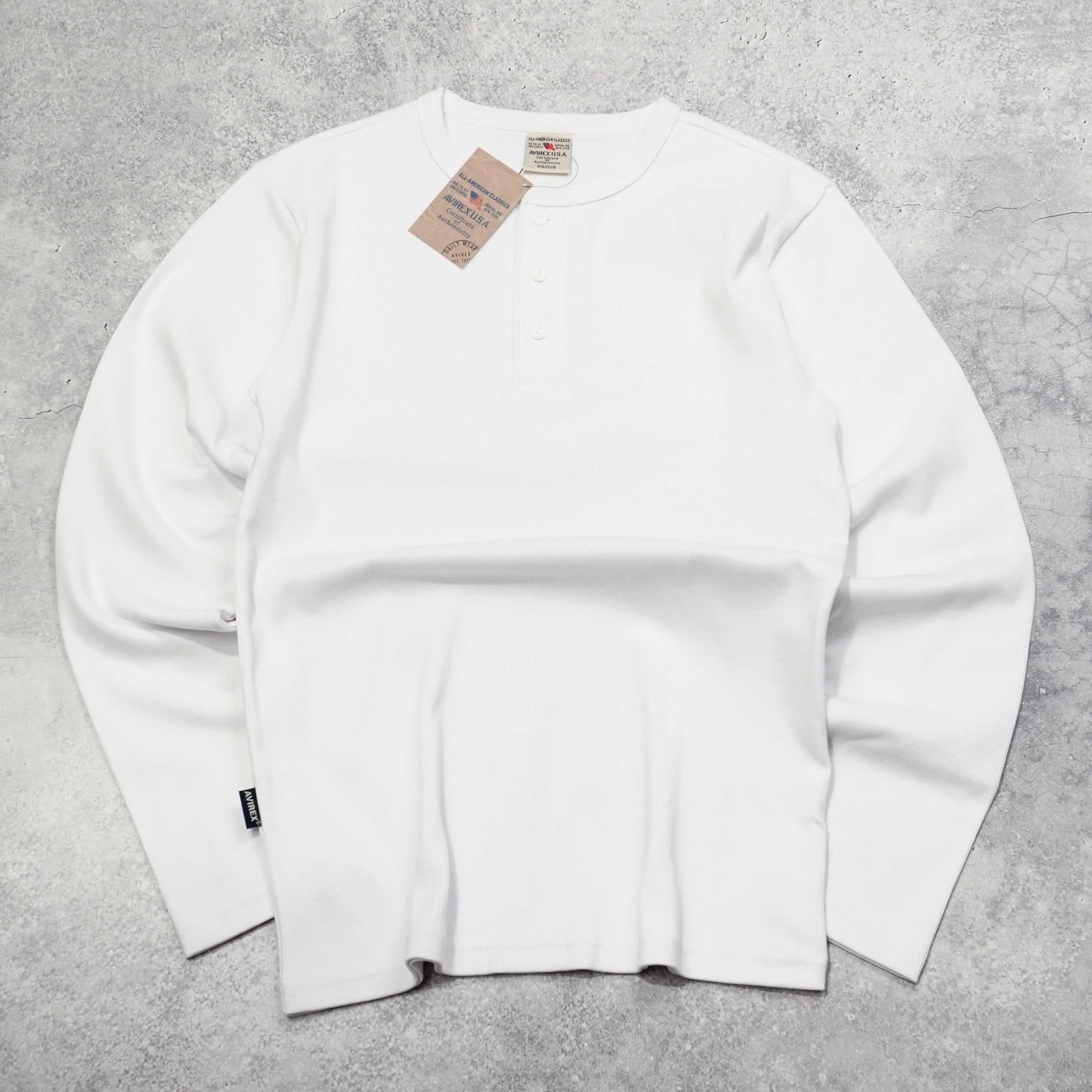 Avirex Ribbed Long Sleeve T-Shirt