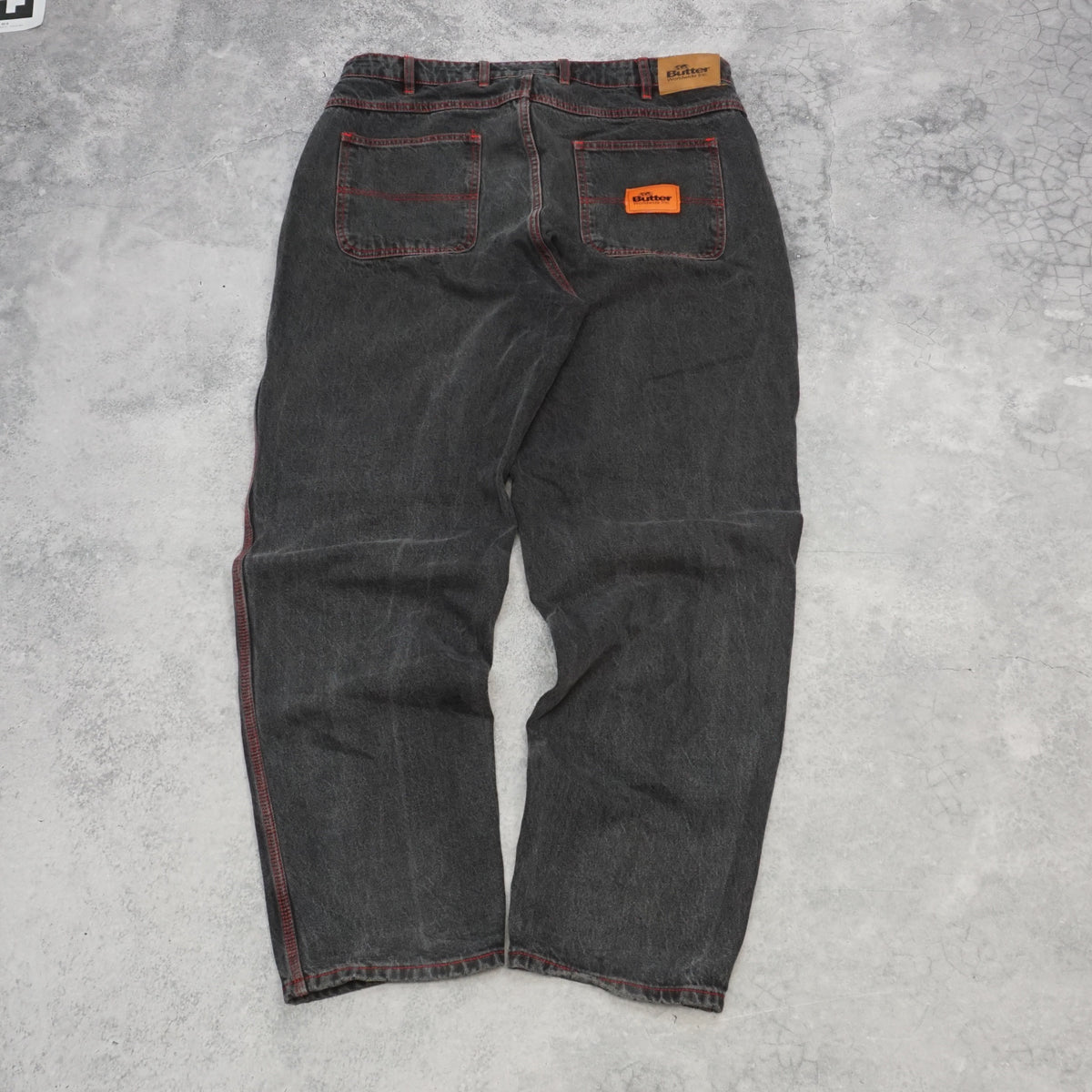 Butter Goods Baggiest Red Stitch Jeans