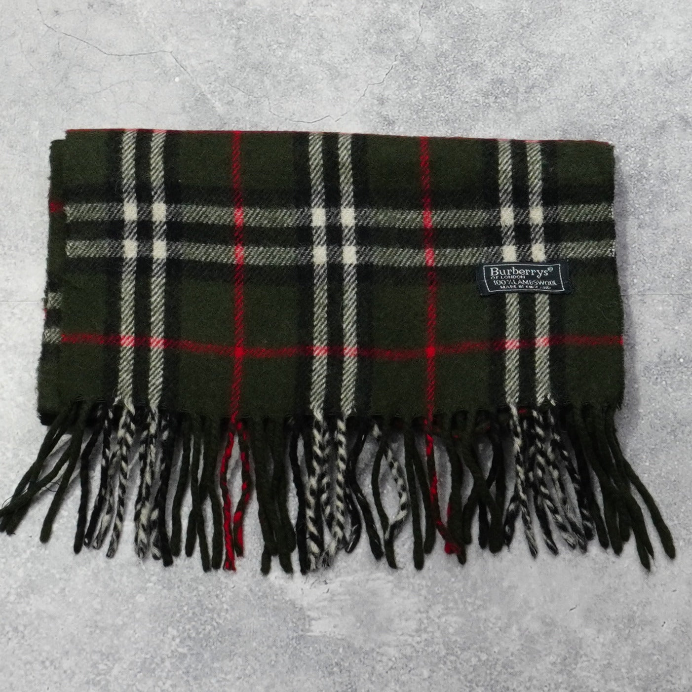 90s Burberry's Wool Scarf