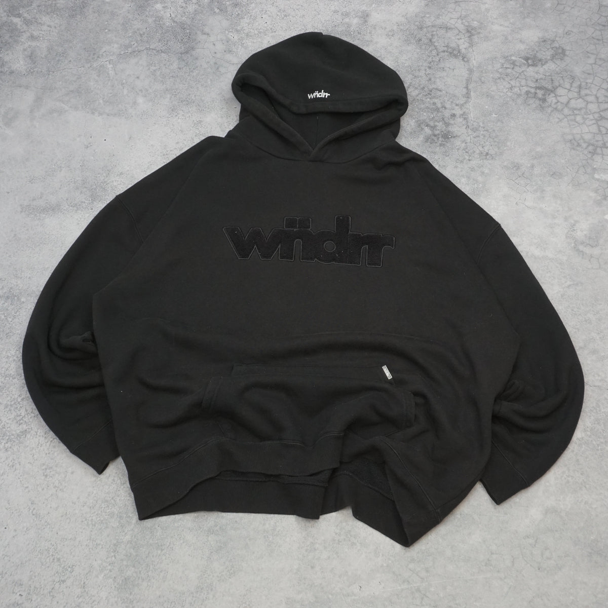 WNDRR Oversized Chenille Logo Hoodie