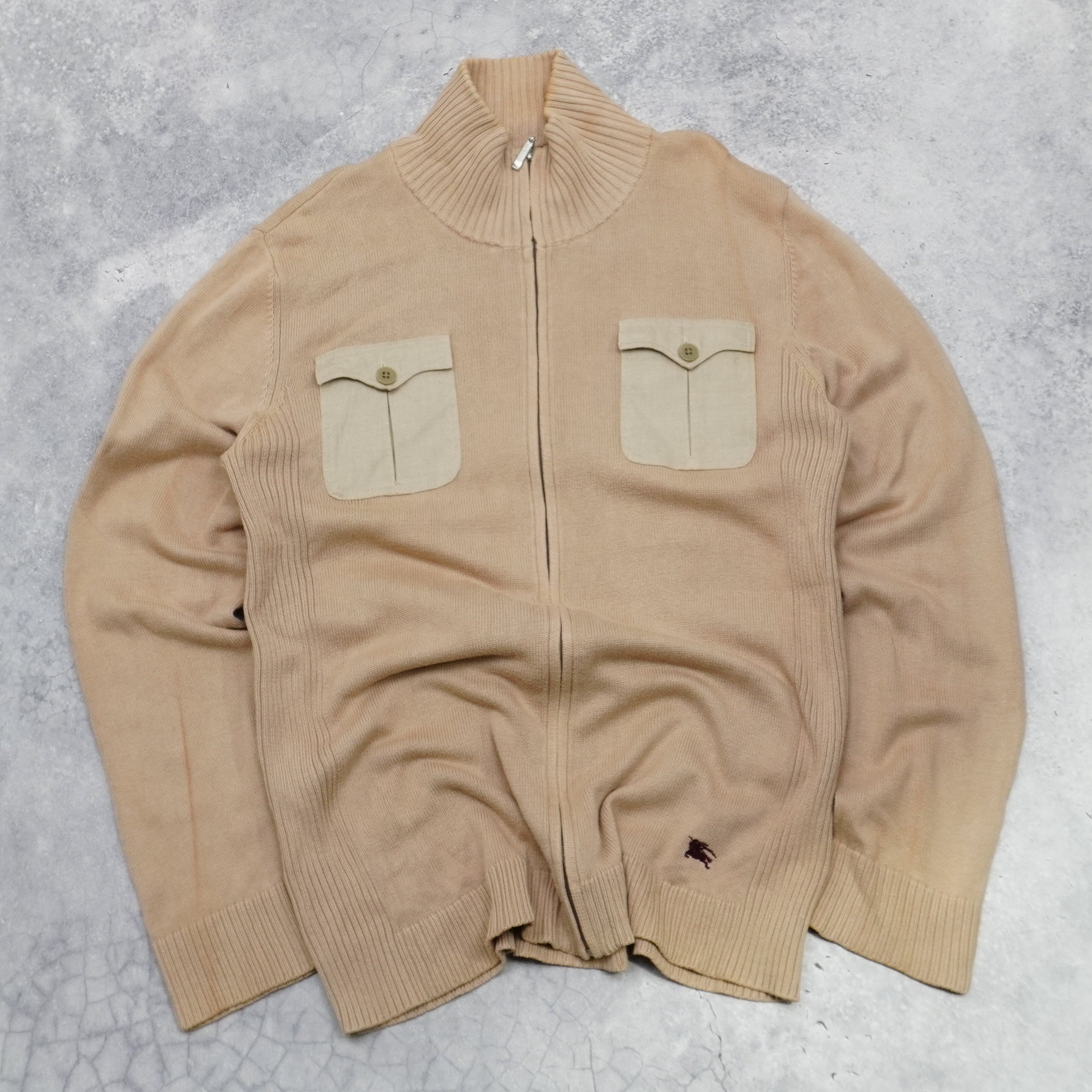 2000s Burberry Black Label Zip Up