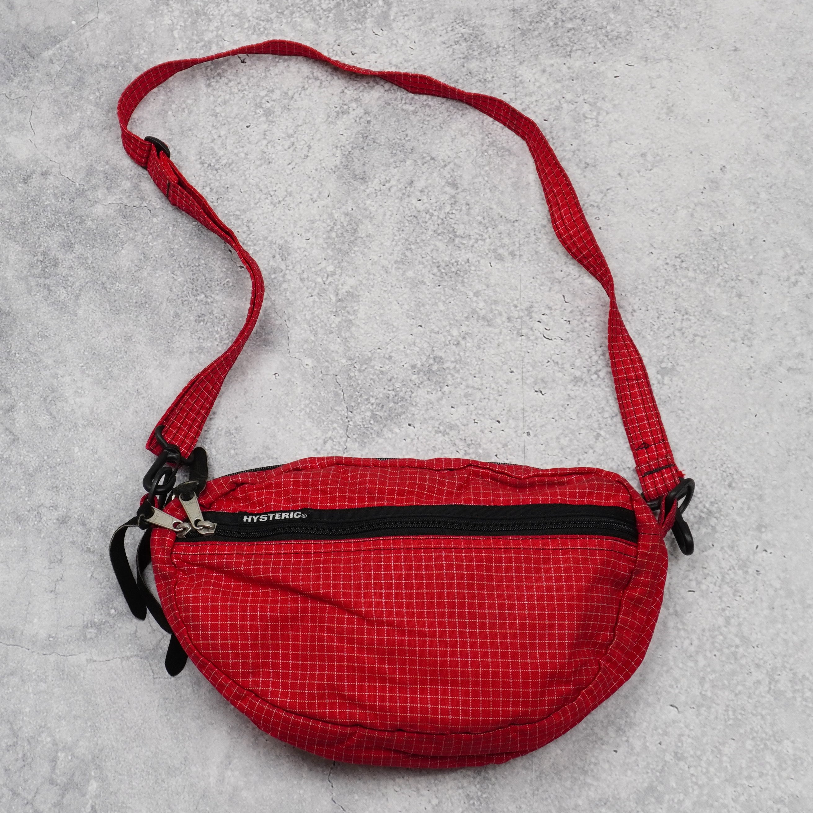 2000s Hysteric Grid Ripstop Sling Bag